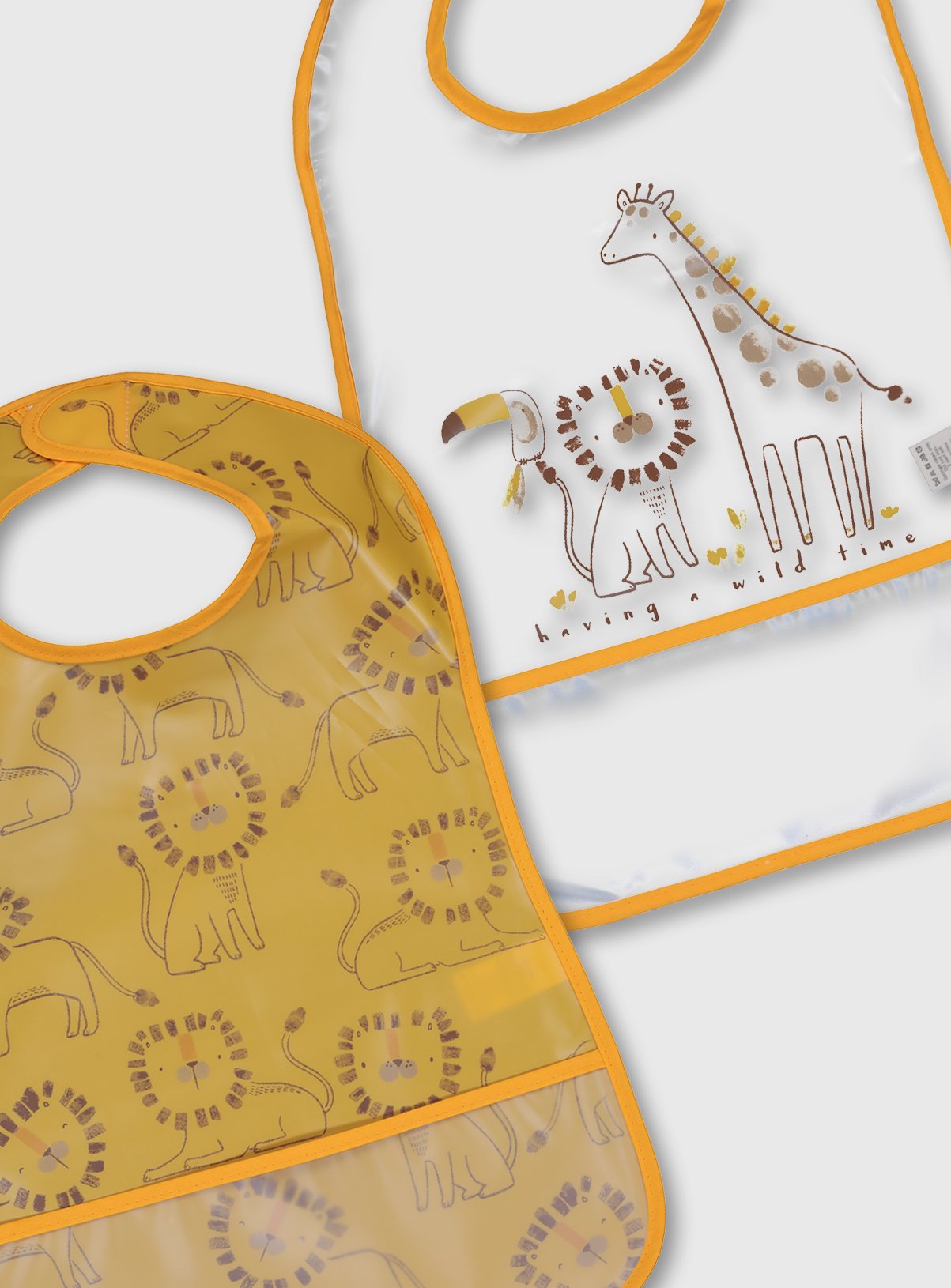 Lion Print Bibs 2 Pack Review