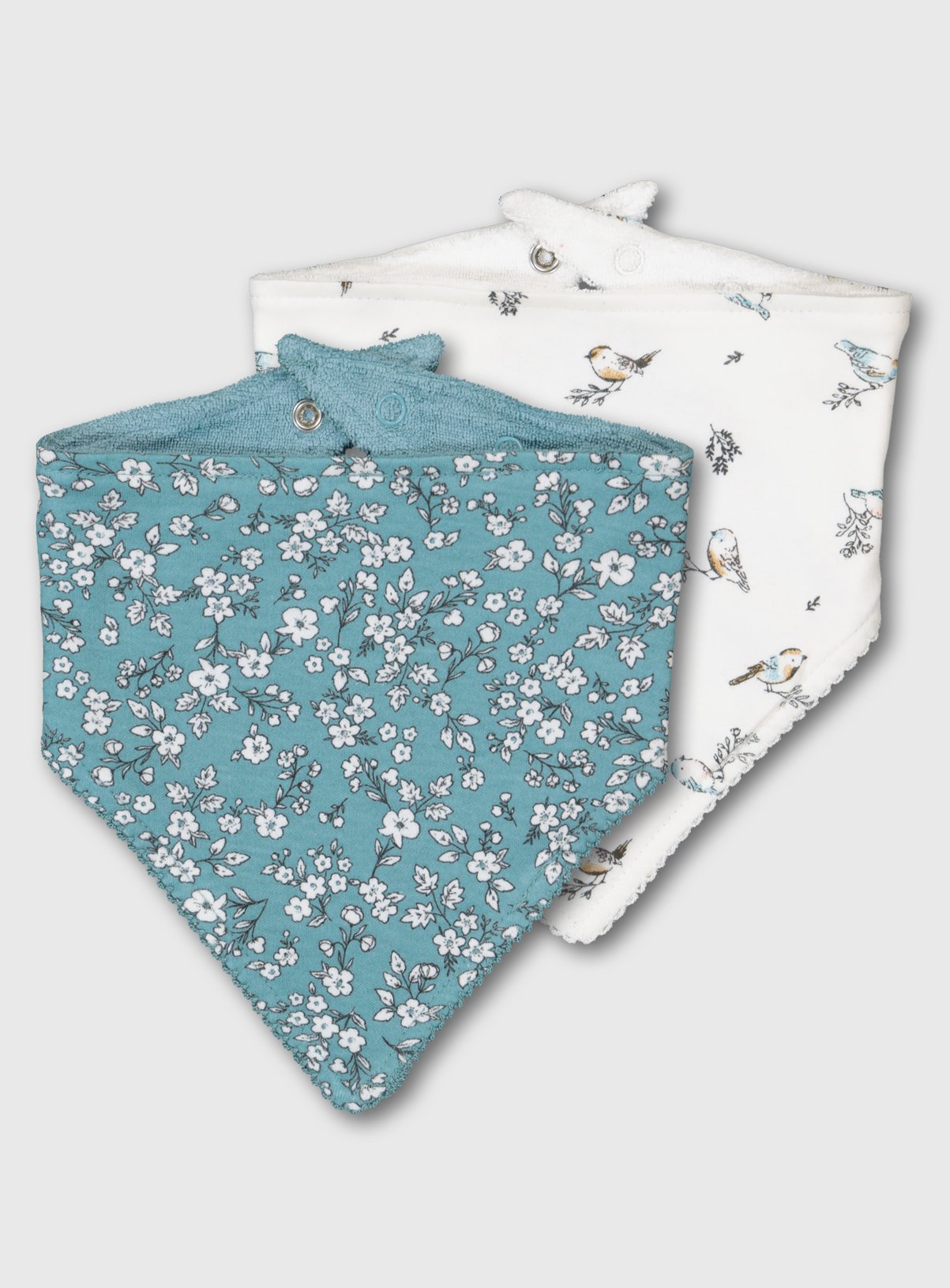 Floral & Bird Print Hanky Bibs 2 Pack Review