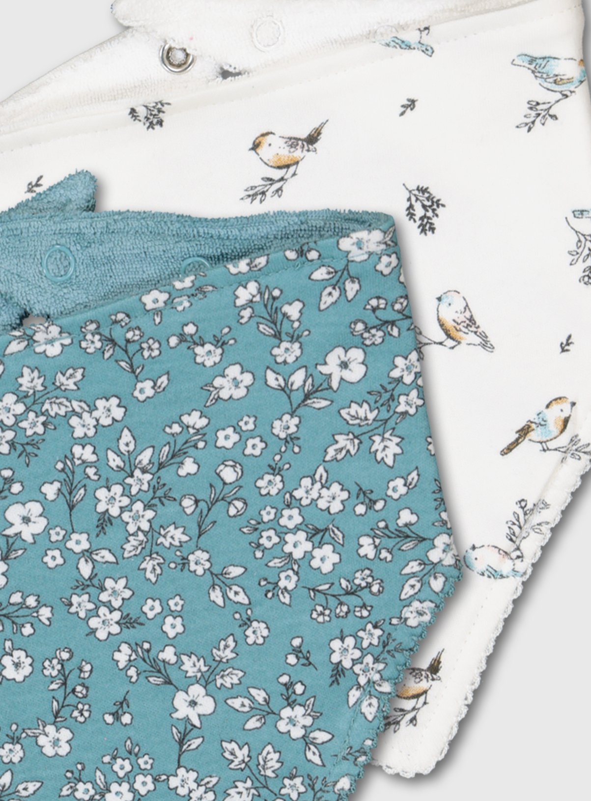 Floral & Bird Print Hanky Bibs 2 Pack Review