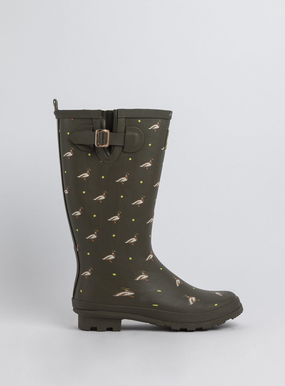 Khaki Mallard Duck Print Wellies Review