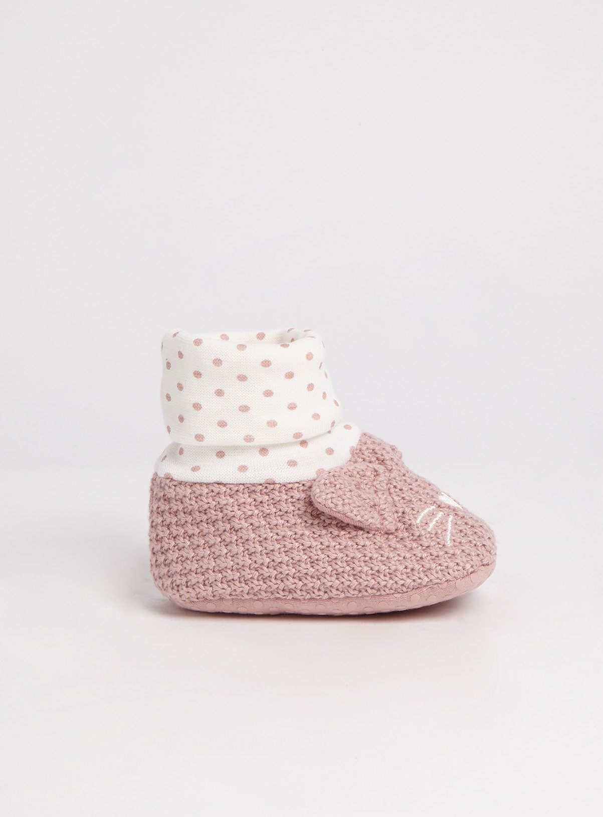 Pink Knitted Sock Top Booties Review