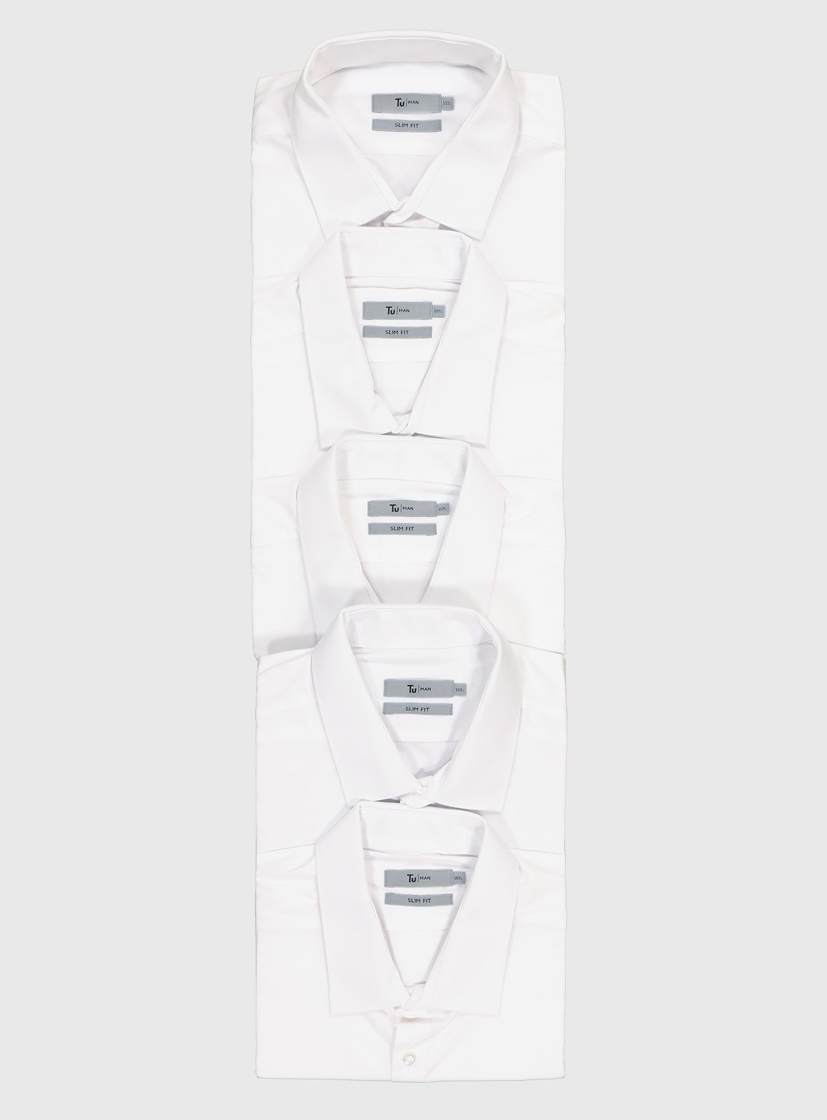 White Slim Fit Short Sleeve Shirt 5 Pack Review