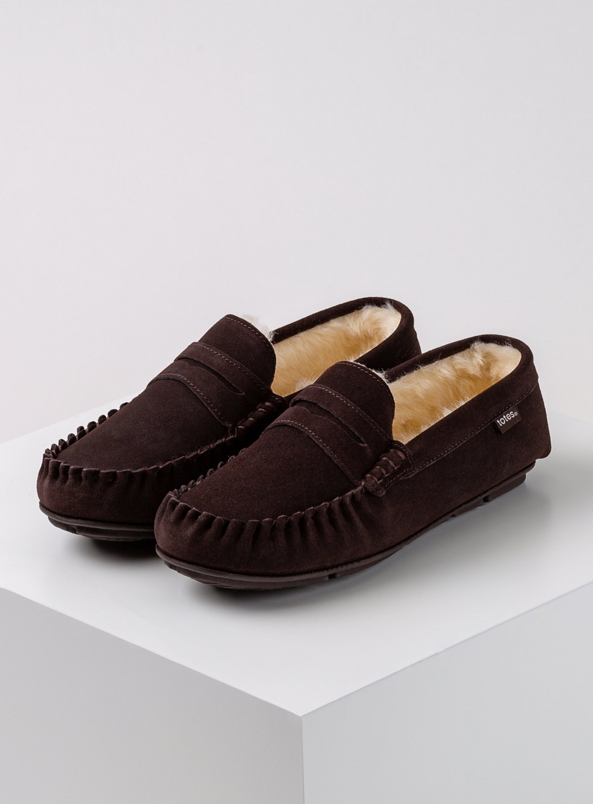 Brown Suede Saddle Moccasin Slippers Review