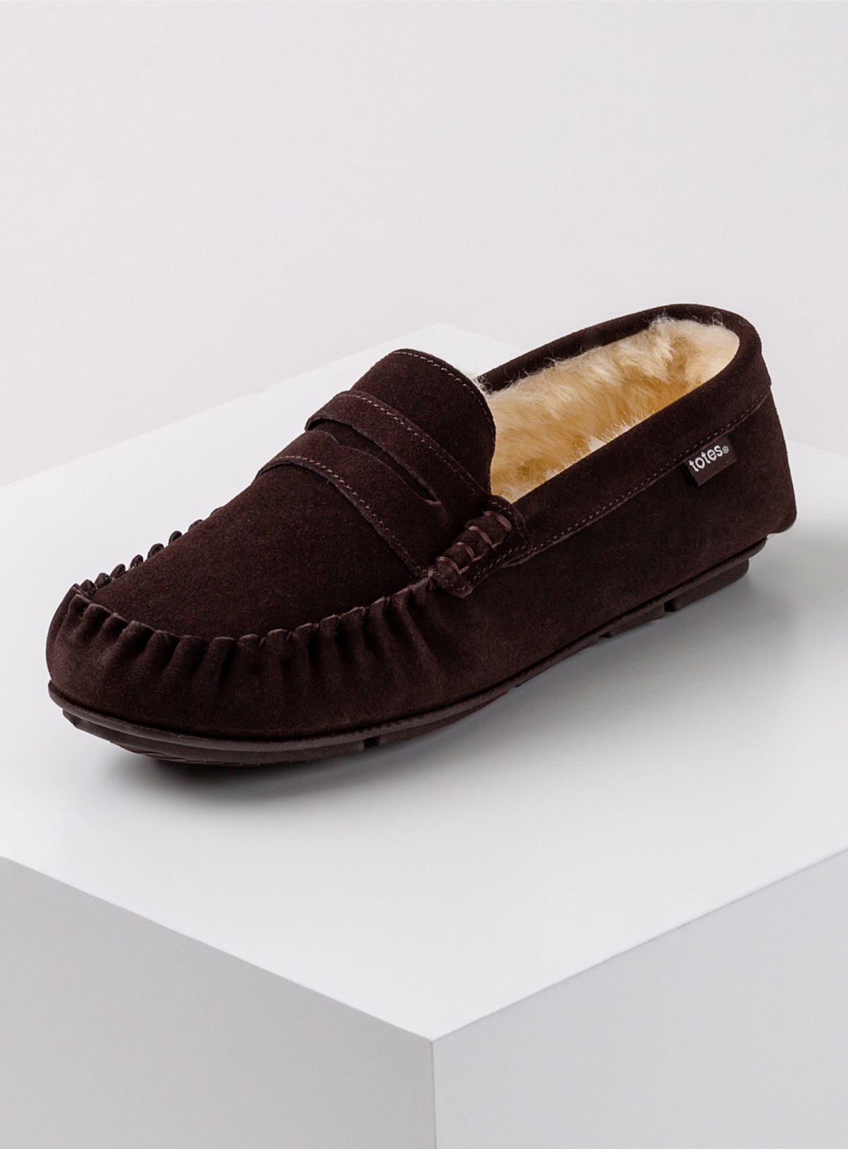 Brown Suede Saddle Moccasin Slippers Review