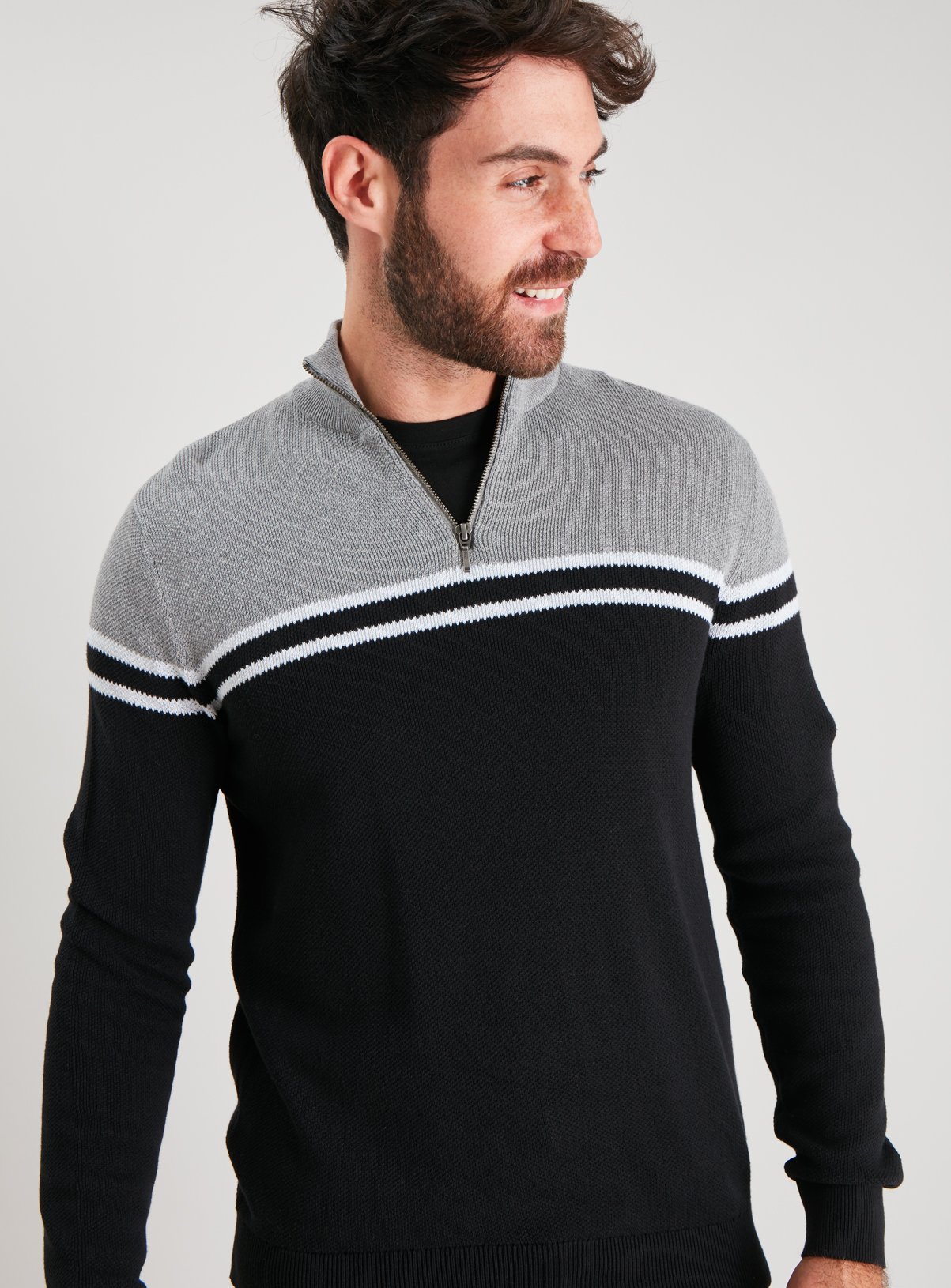 smart half zip jumper