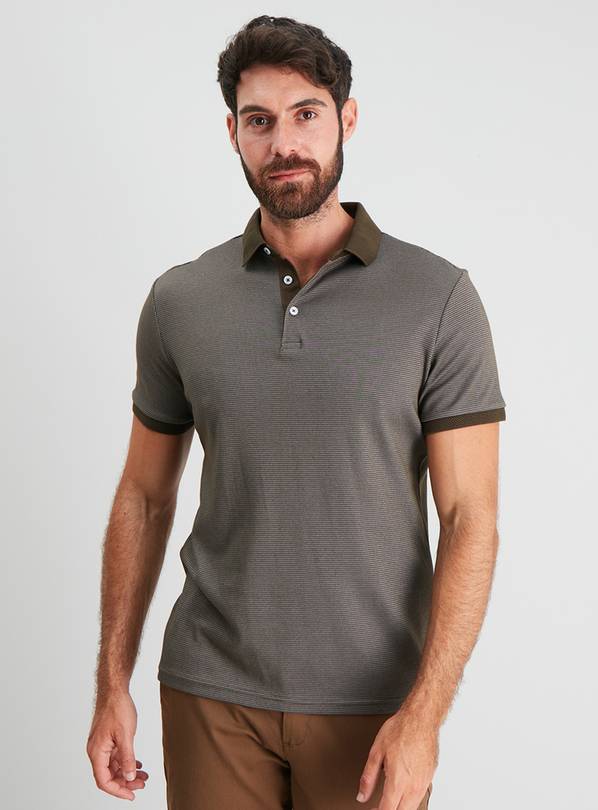 Buy Khaki Cross Dye Polo Shirt - XXXXL | Polos | Argos