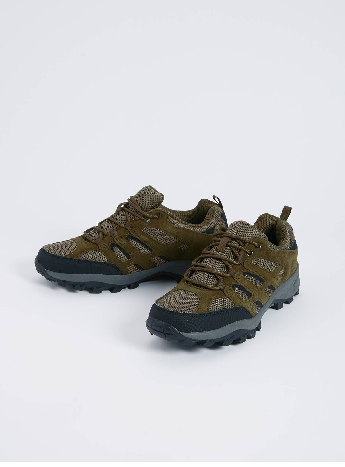 Sole Comfort Khaki Hiker Shoes - 9 - Image 1