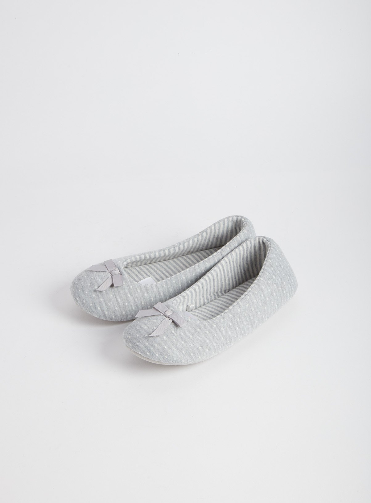 Grey Spot Ballerina Slippers Review