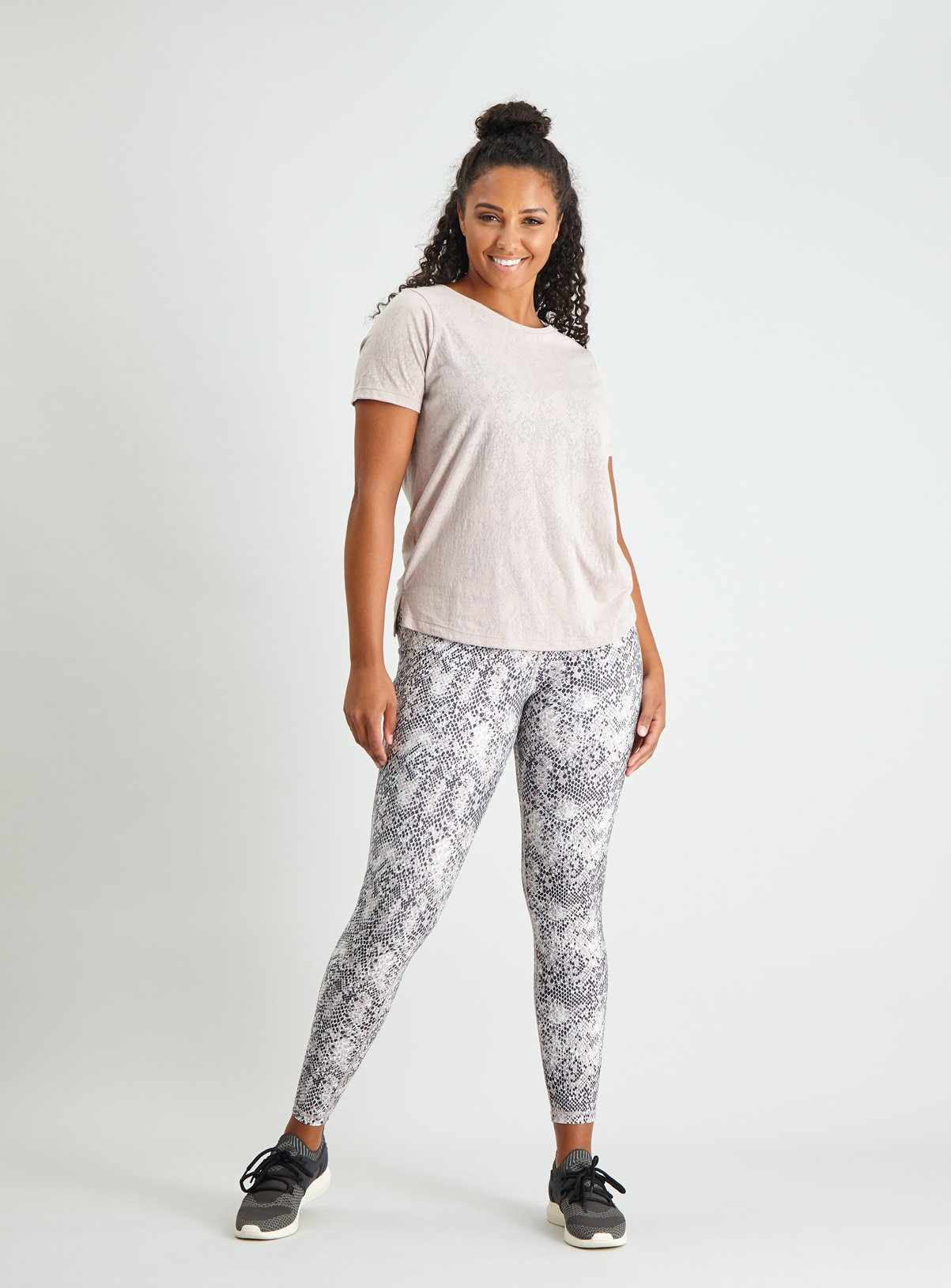 Active Blush Pink Snake Print Burnout T-Shirt Review