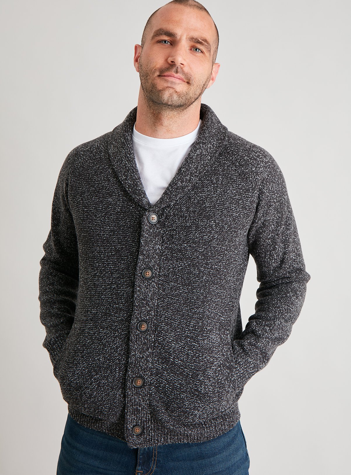 Grey Shawl Collar Cardigan Review