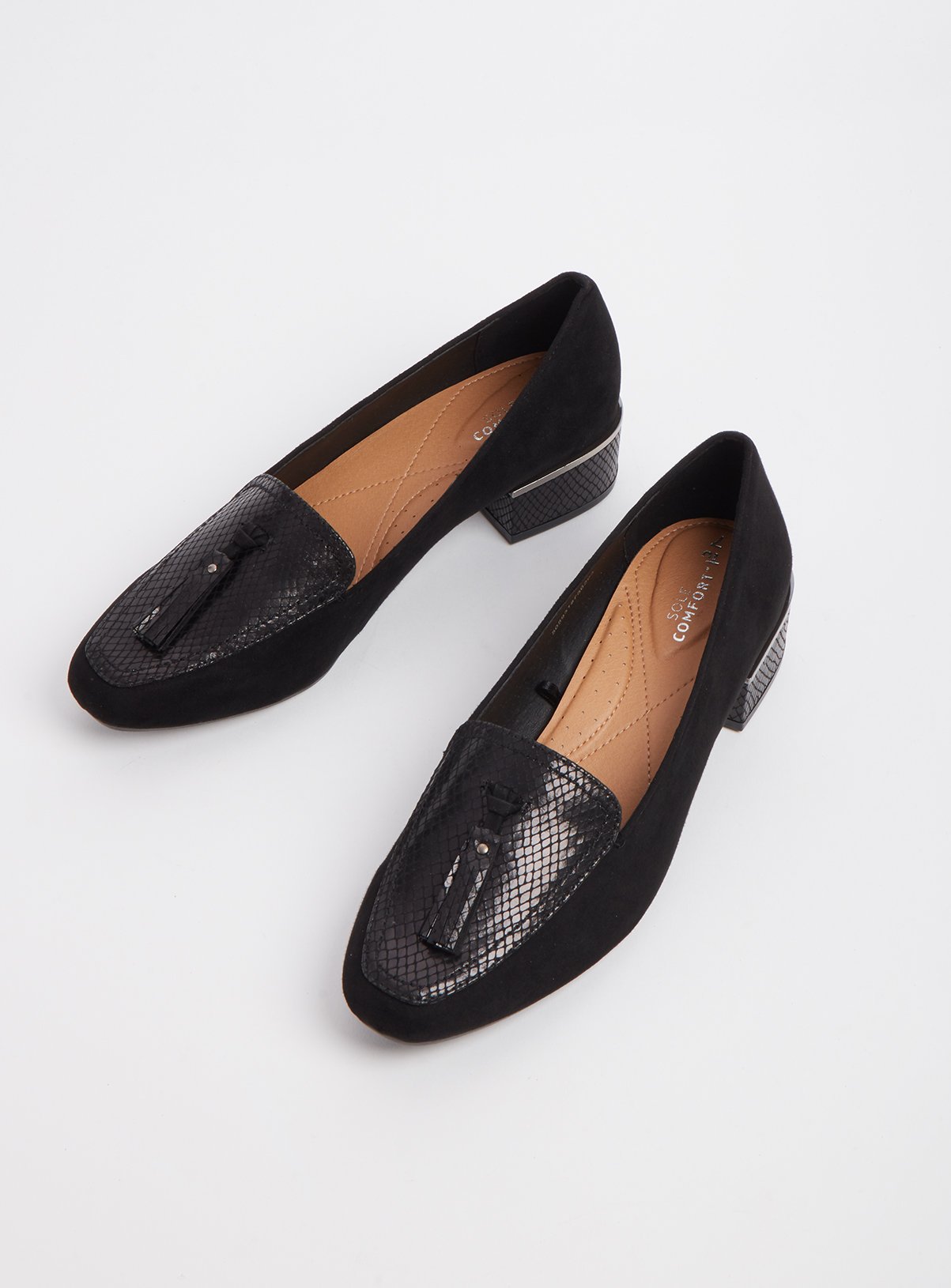 mock croc loafers