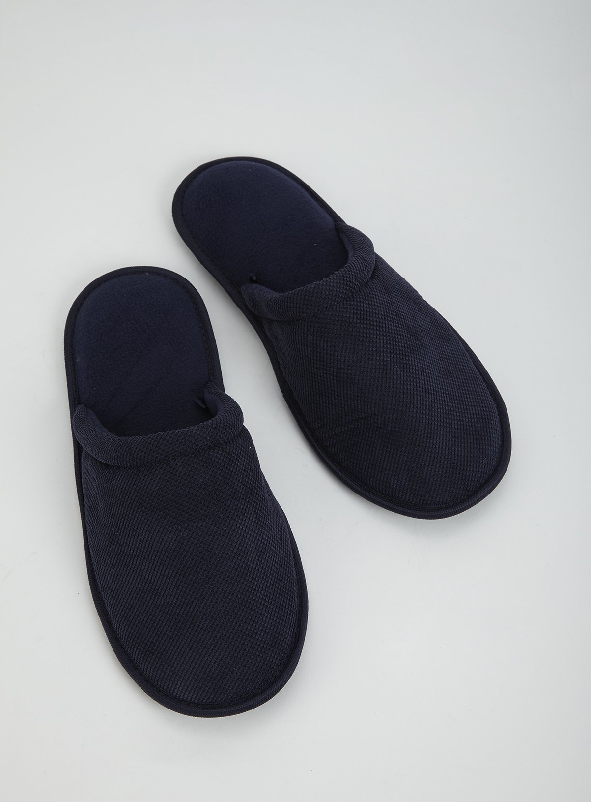 Navy Textured Mule Slipper Review