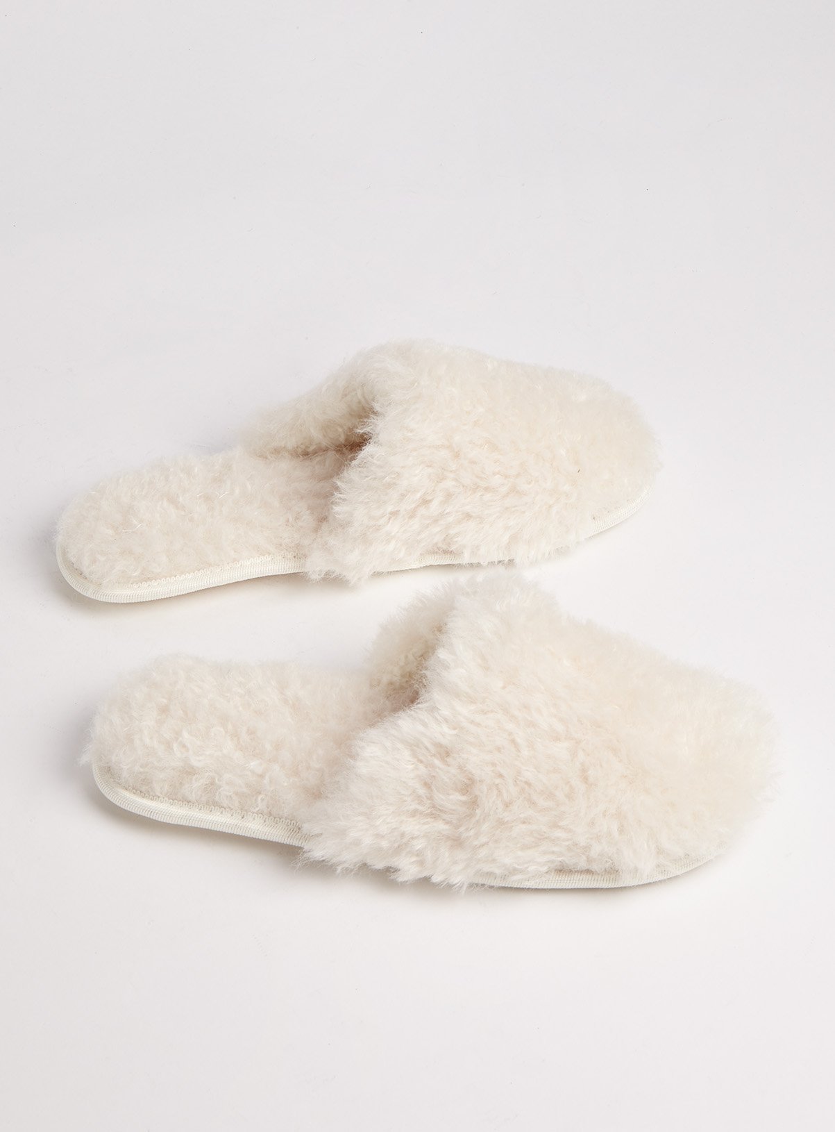 platform fluffy slippers