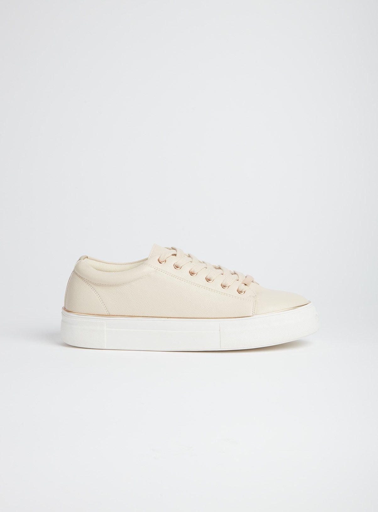 Nude Faux Leather Trainers Review