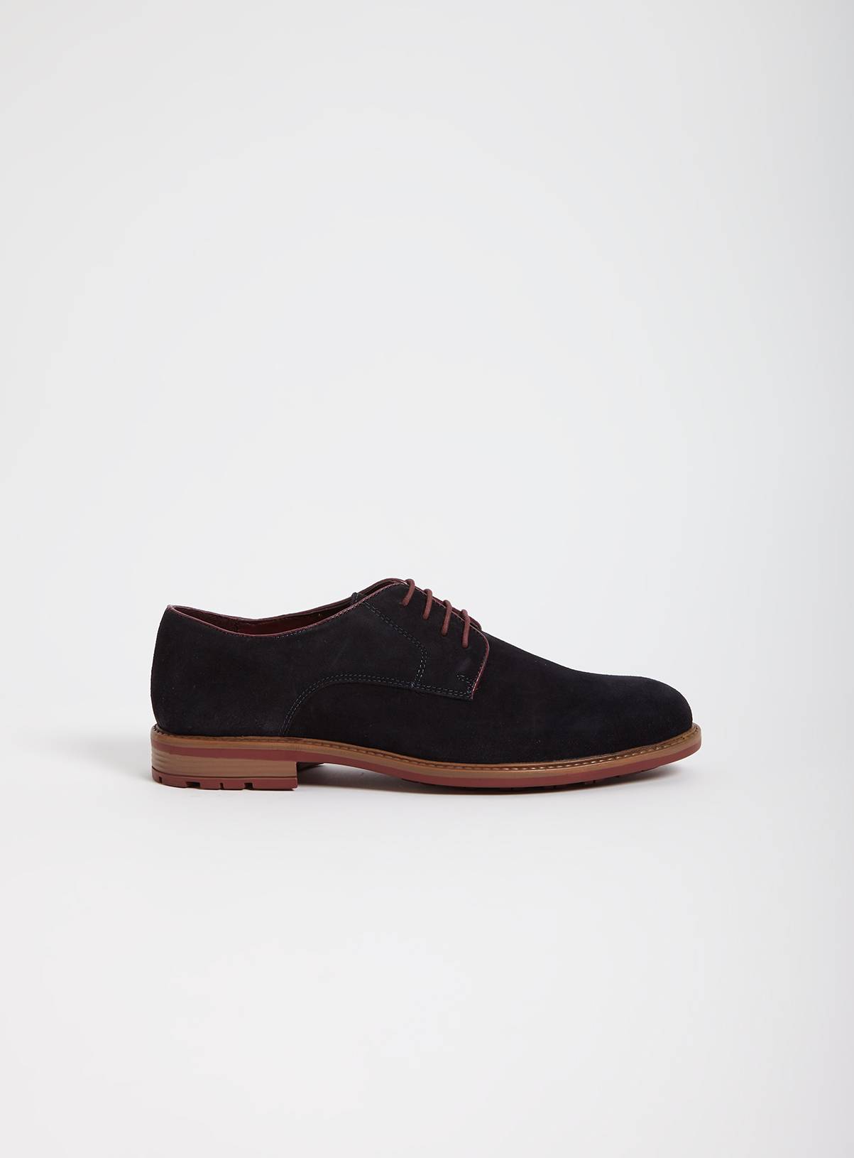 Sole Comfort Navy Suede Derby Shoes - 10 - Image 2