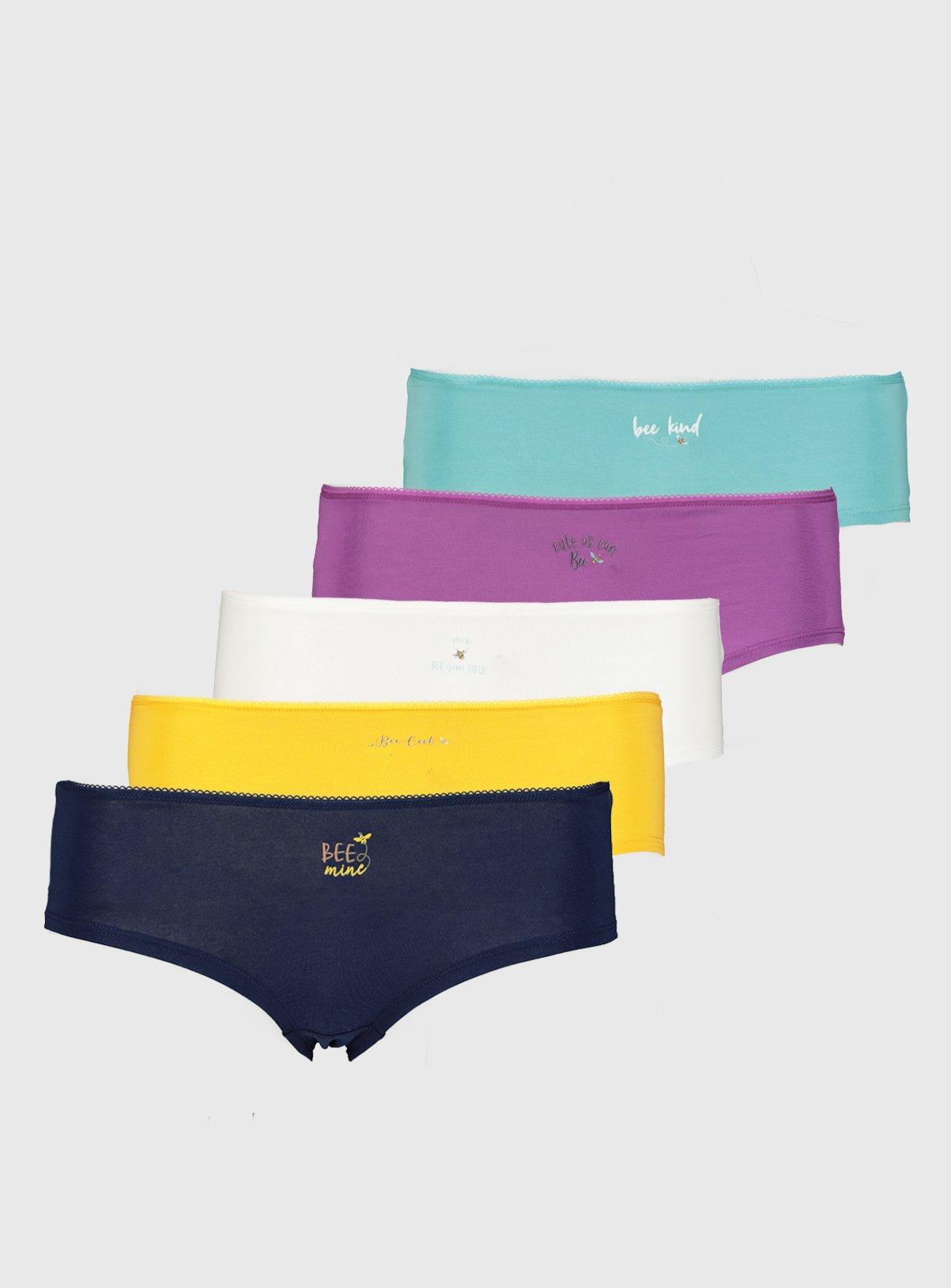 Assorted Bee Slogan Knicker Shorts 5 Pack Review