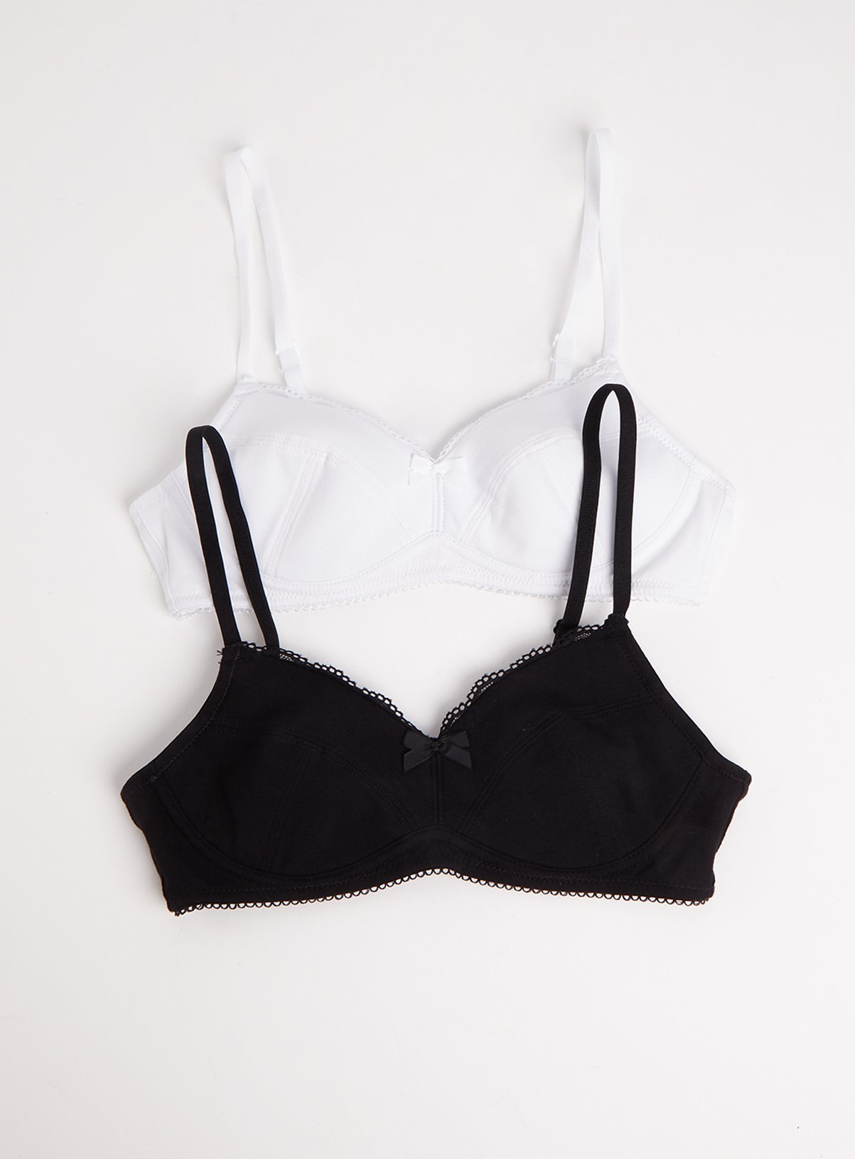 Black & White Cotton-Rich Bra 2 Pack Review