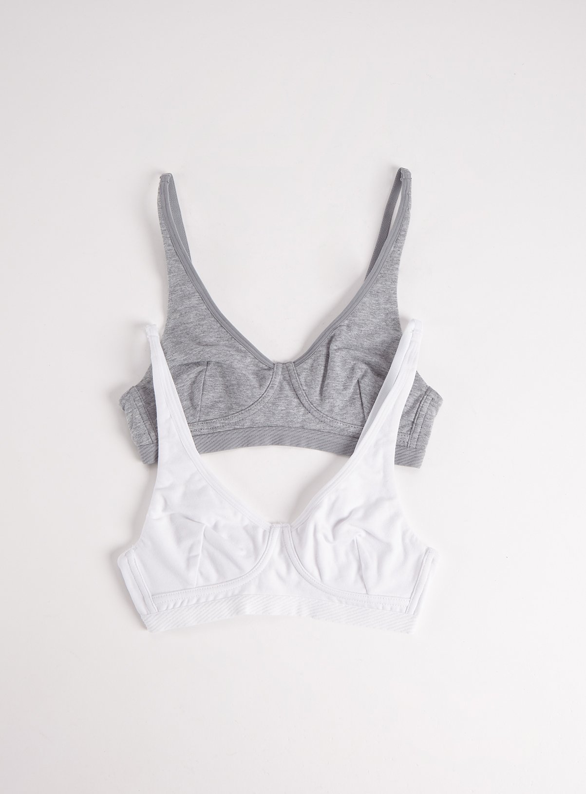 Grey & White Cotton-Rich Bra 2 Pack Review