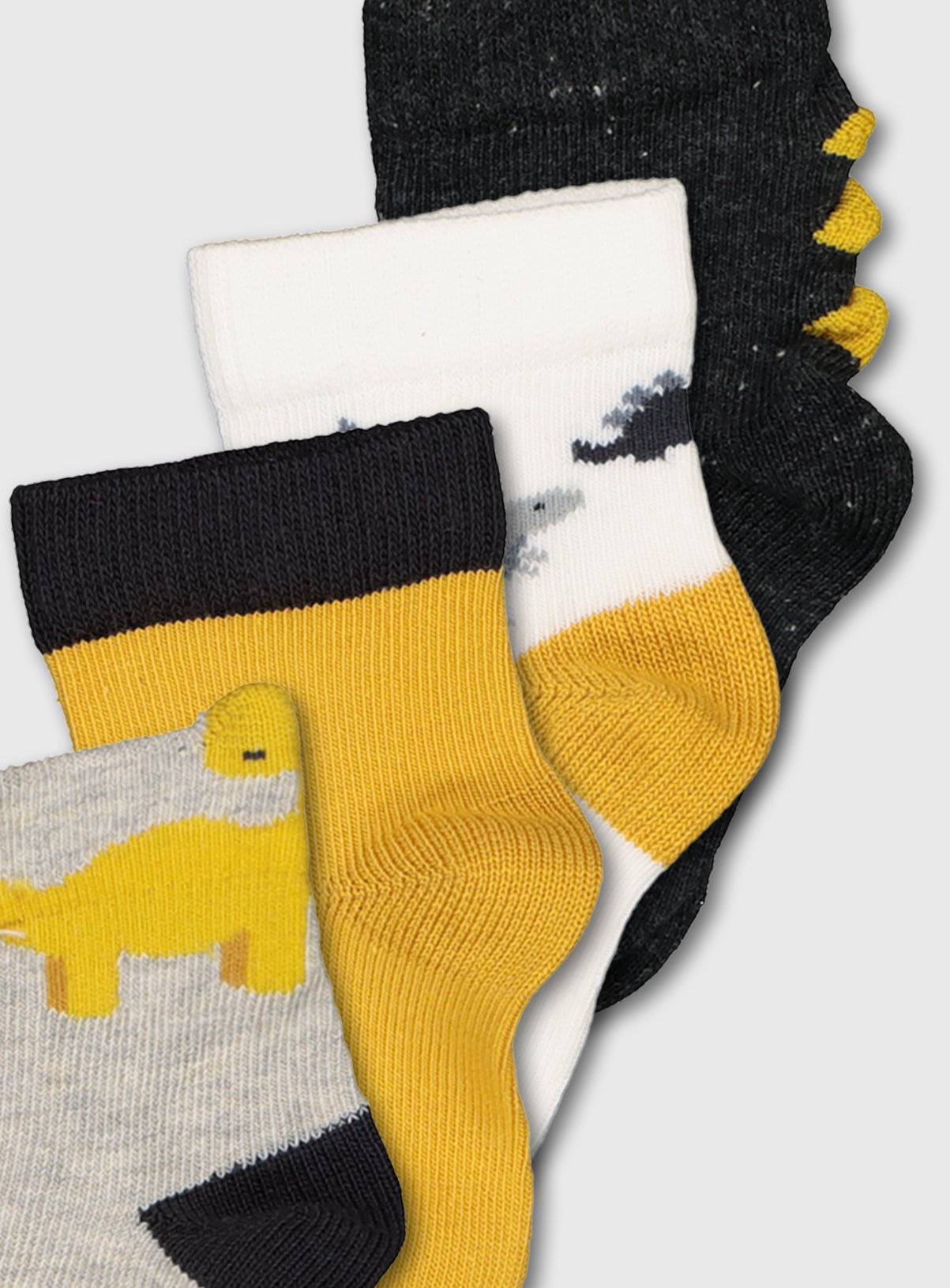 Grey Dinosaur Ankle Socks 4 Pack Review