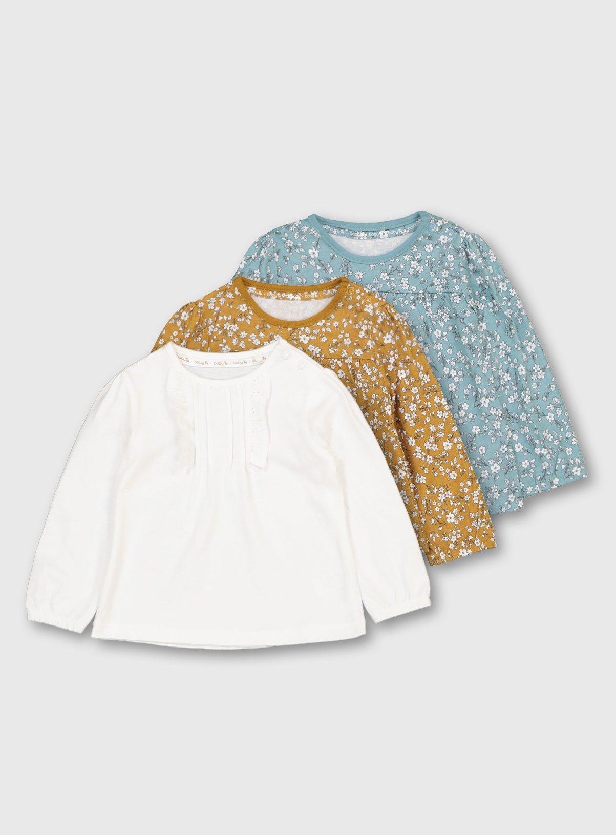 Floral Ruffle Long Sleeve Top 3 Pack Review