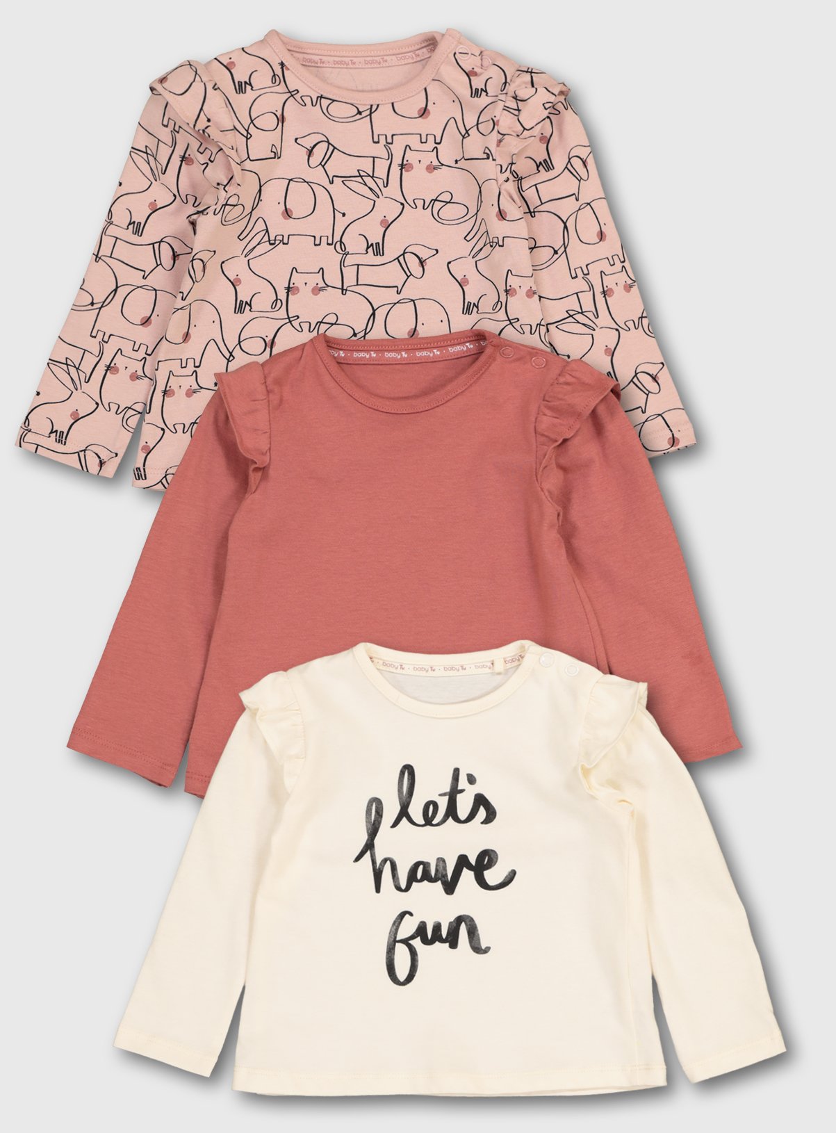 Pink 'Let's Have Fun' Tops 3 Pack Review