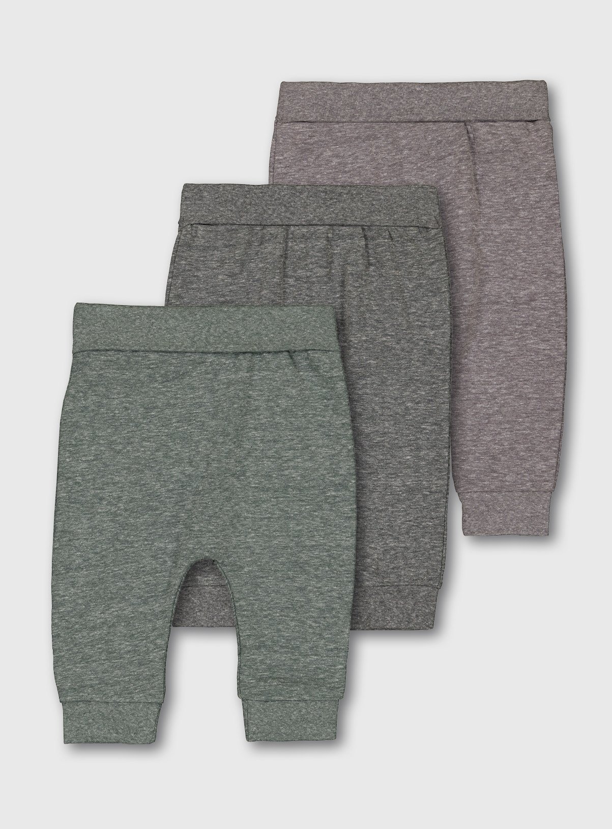 Green & Grey Marl Joggers 3 Pack Review