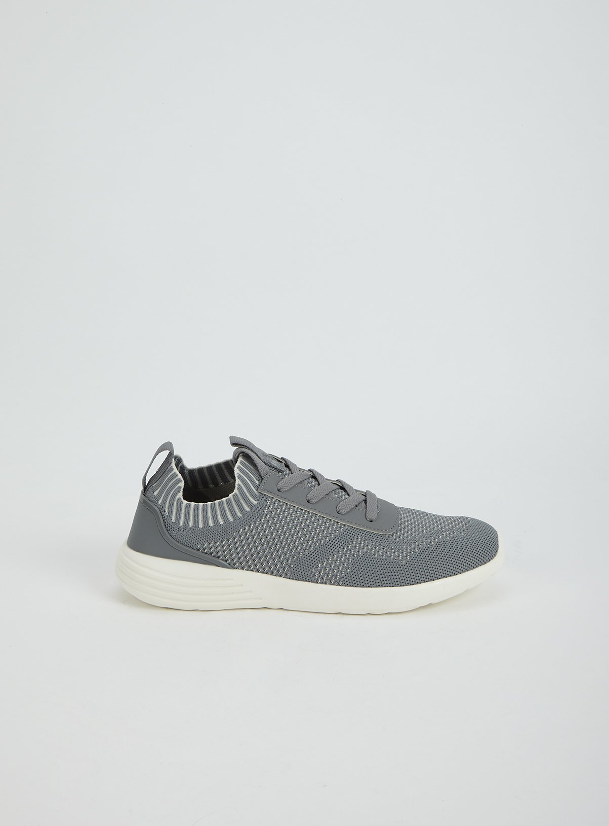 Sole Comfort Grey Knitted Lace Up Trainers Review