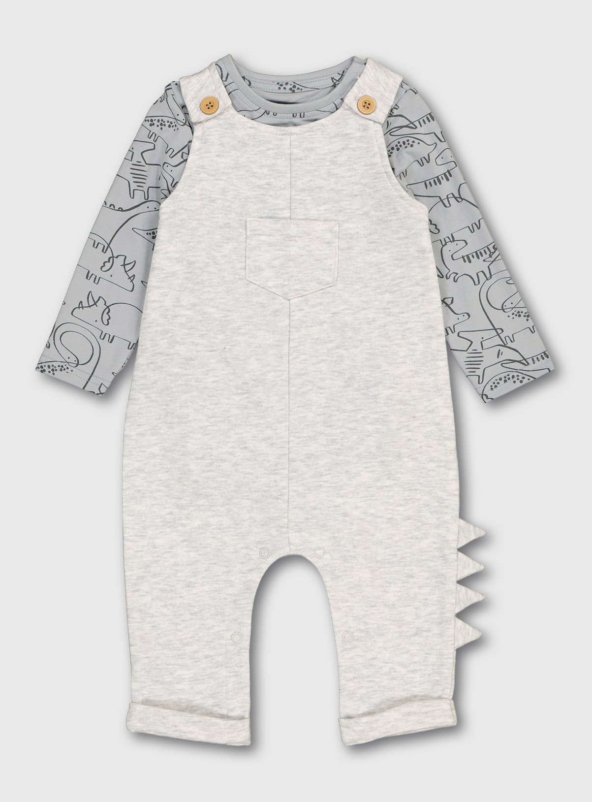 Dungarees & Dinosaur Doodle Bodysuit Review