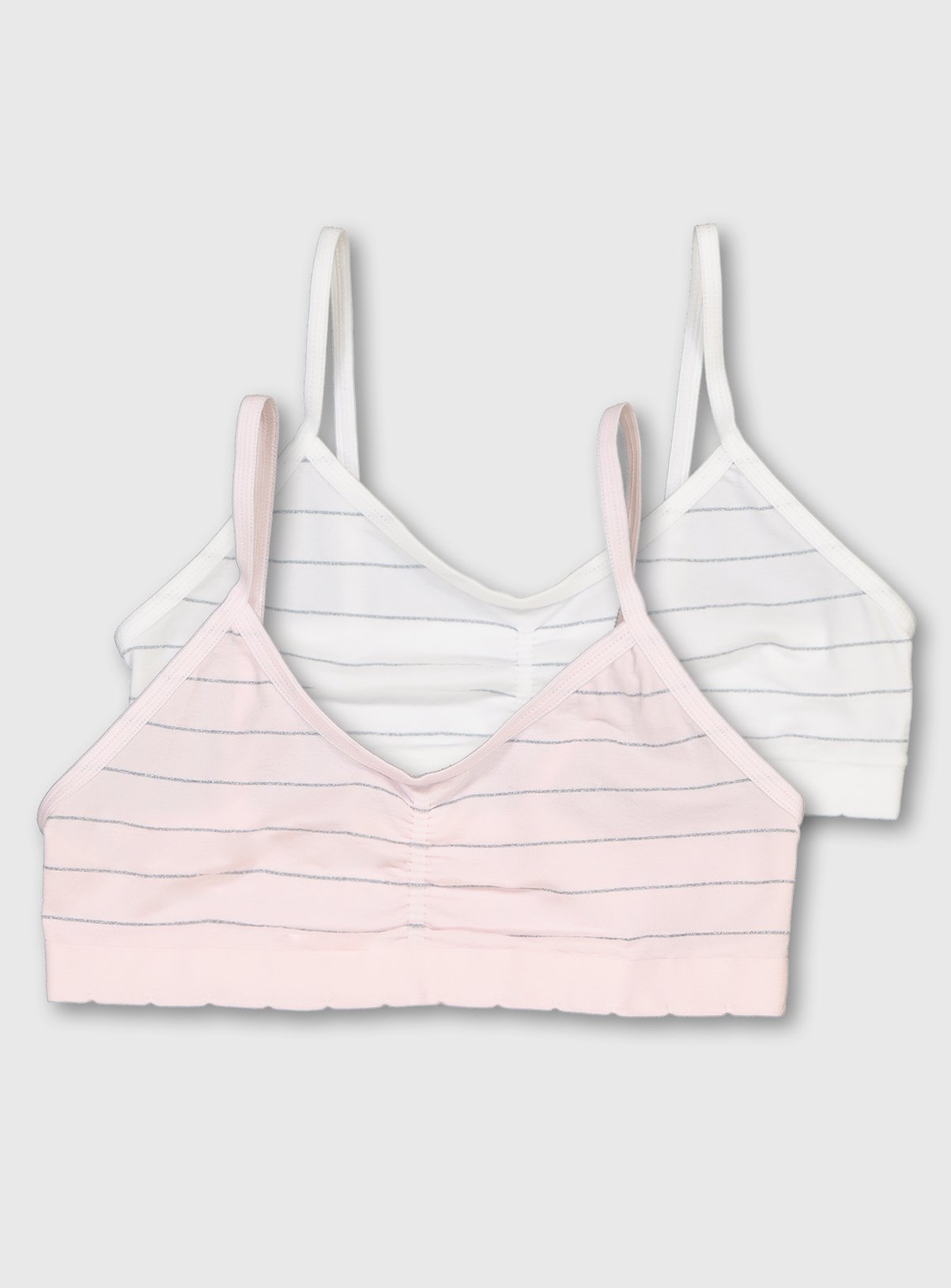 Pastel Glitter Stripe Crop Tops 2 Pack Review