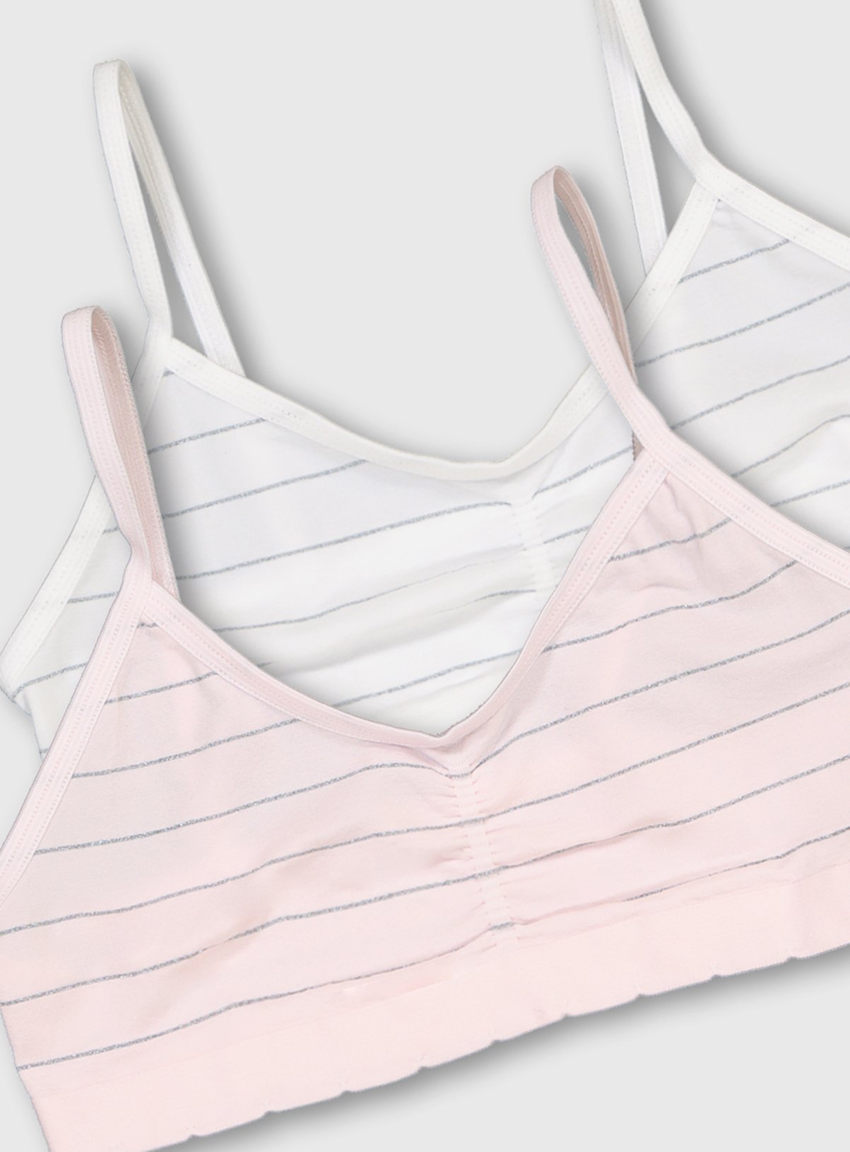 Pastel Glitter Stripe Crop Tops 2 Pack Review