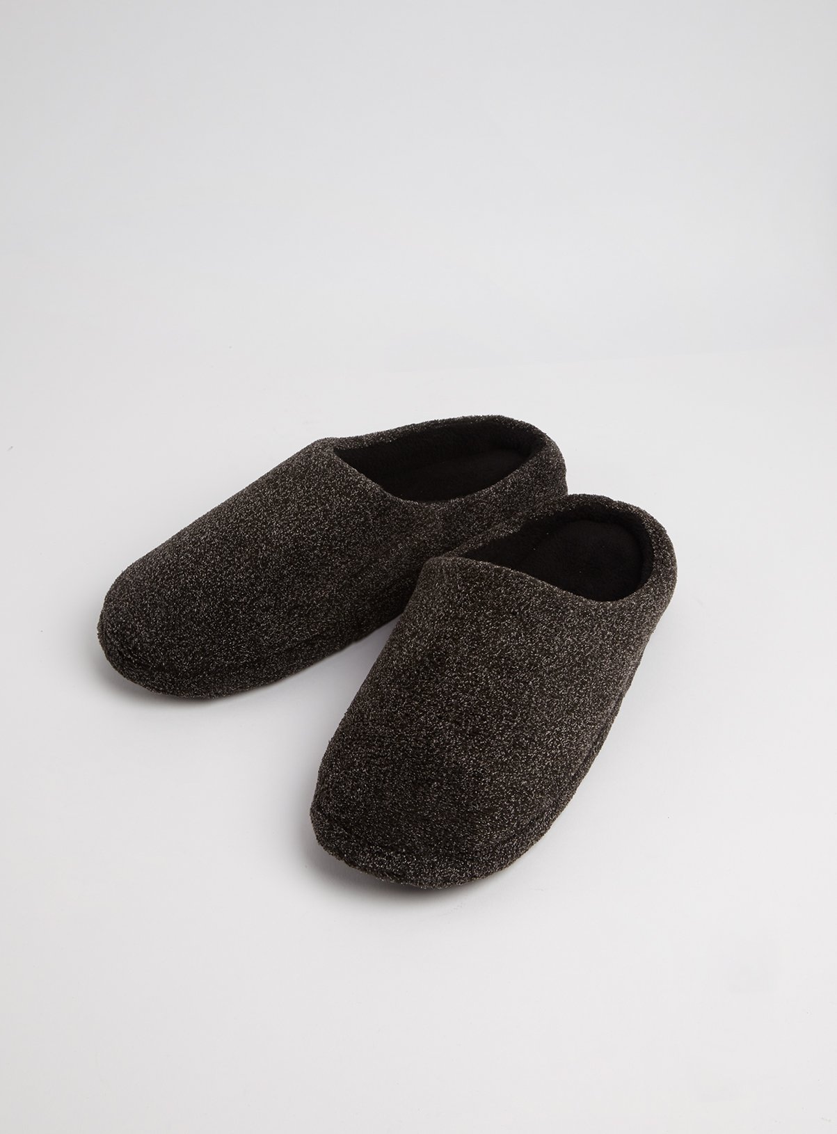 Grey Fleck Velour Mule Slipper Review