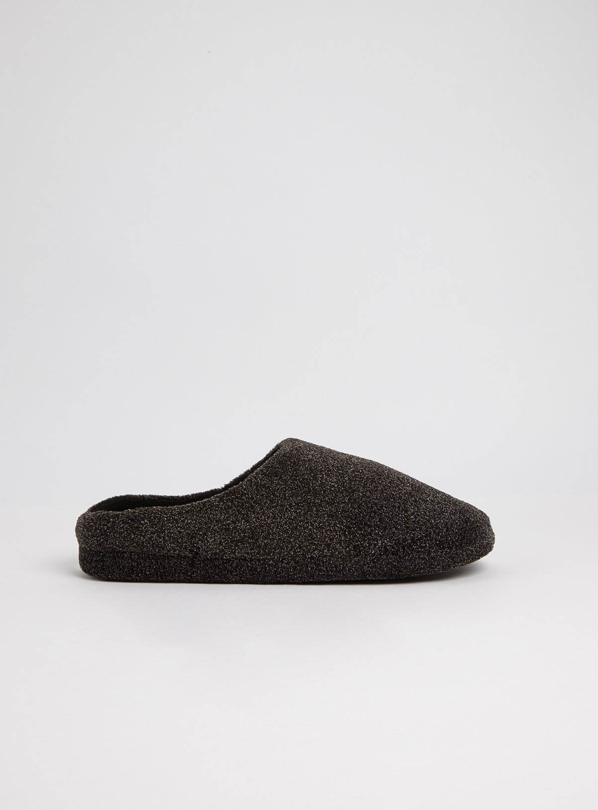 Grey Fleck Velour Mule Slipper Review