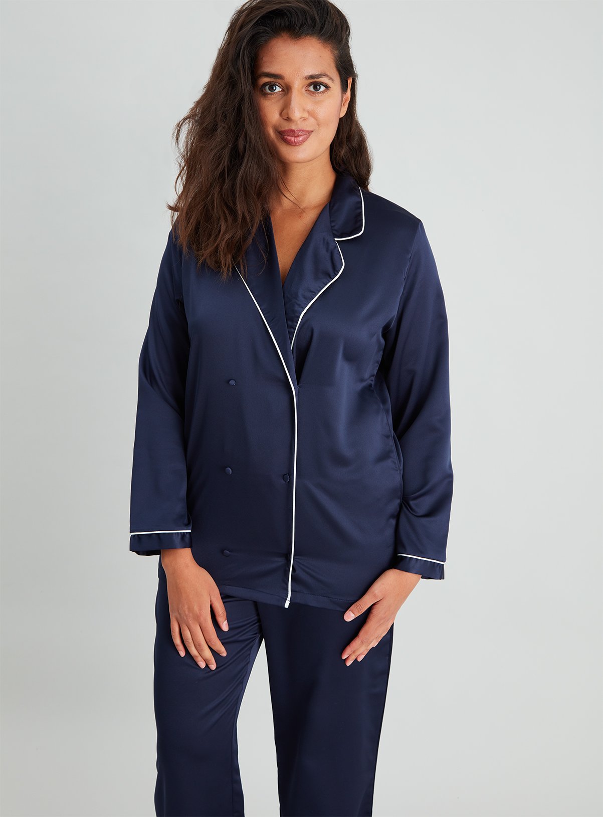 Navy Satin Pyjamas Review