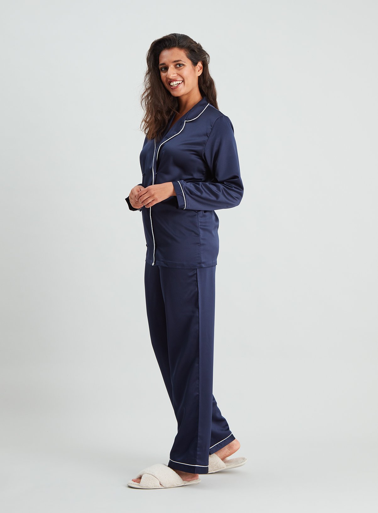 Navy Satin Pyjamas Review