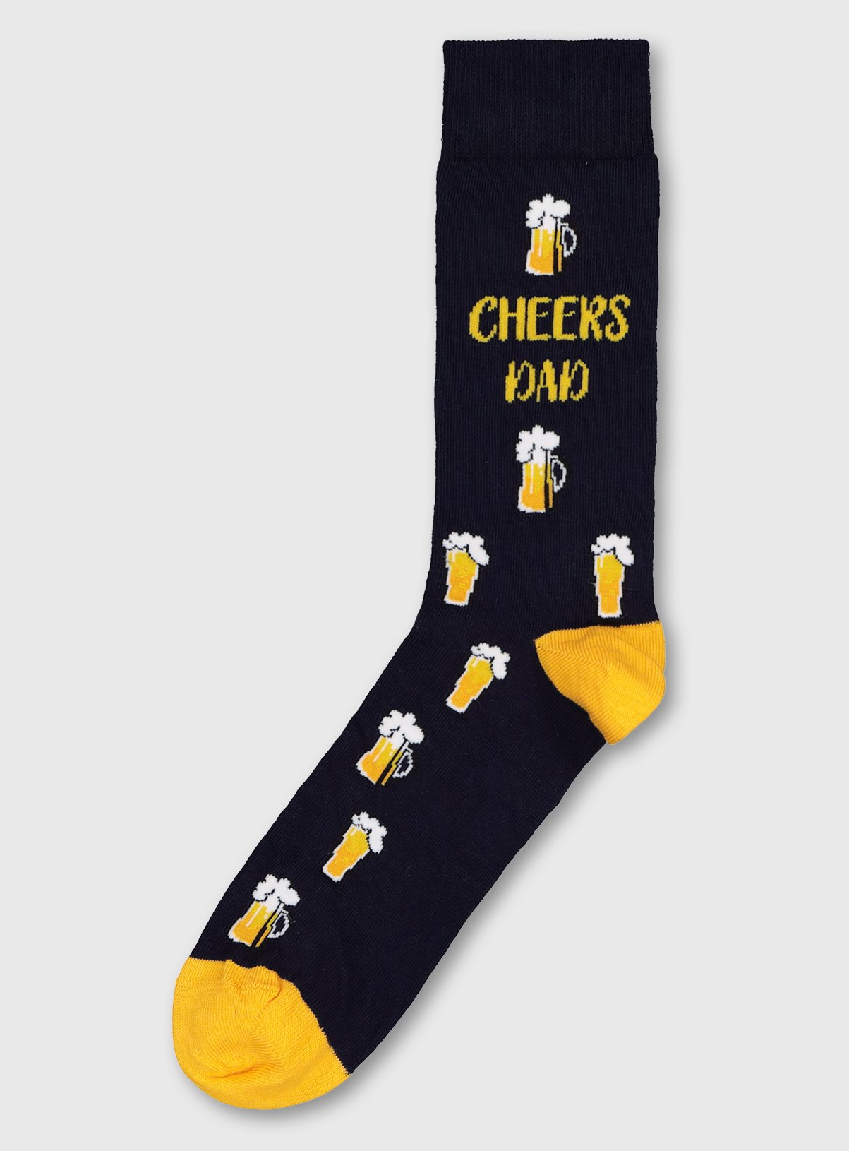 Navy 'Cheers Dad' Beer Socks Review