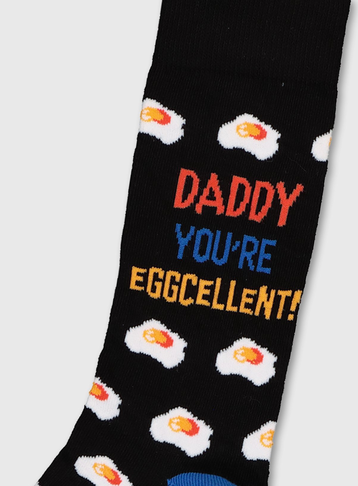 Daddy You're Eggcellent' Black Socks Review