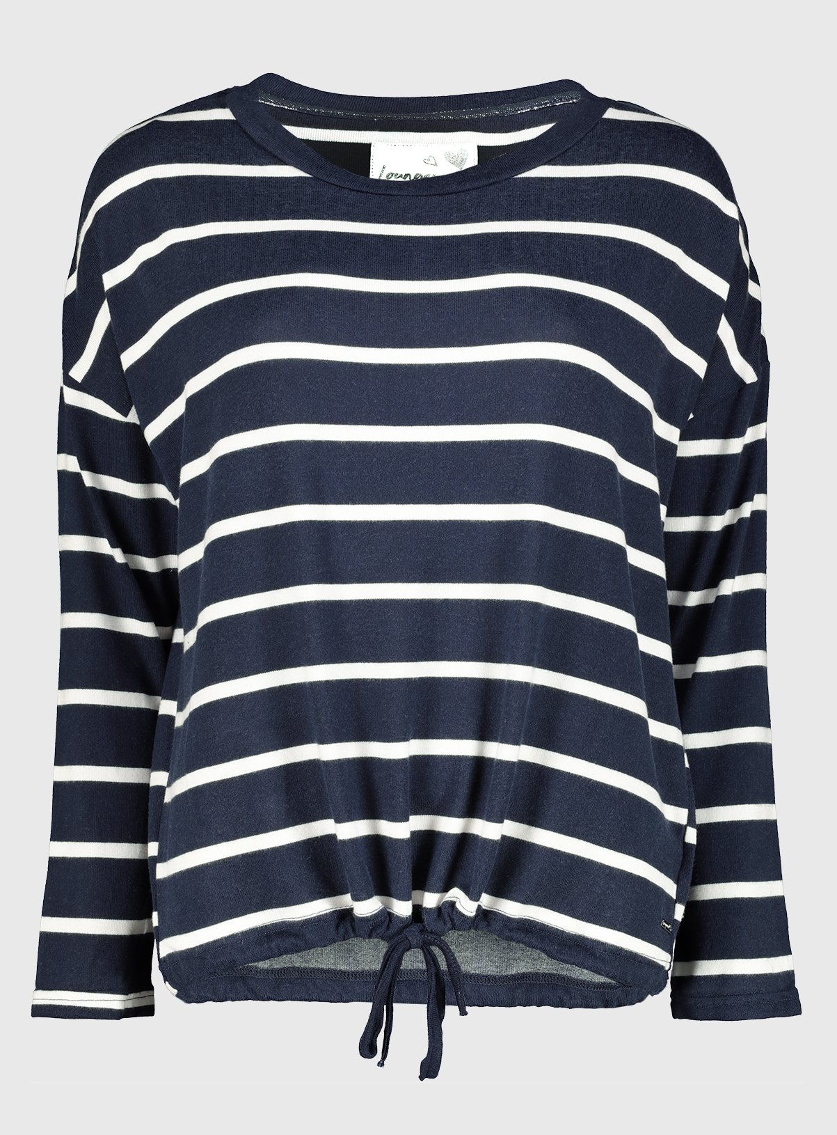 Navy Stripe Soft Knit Lounging Top Review