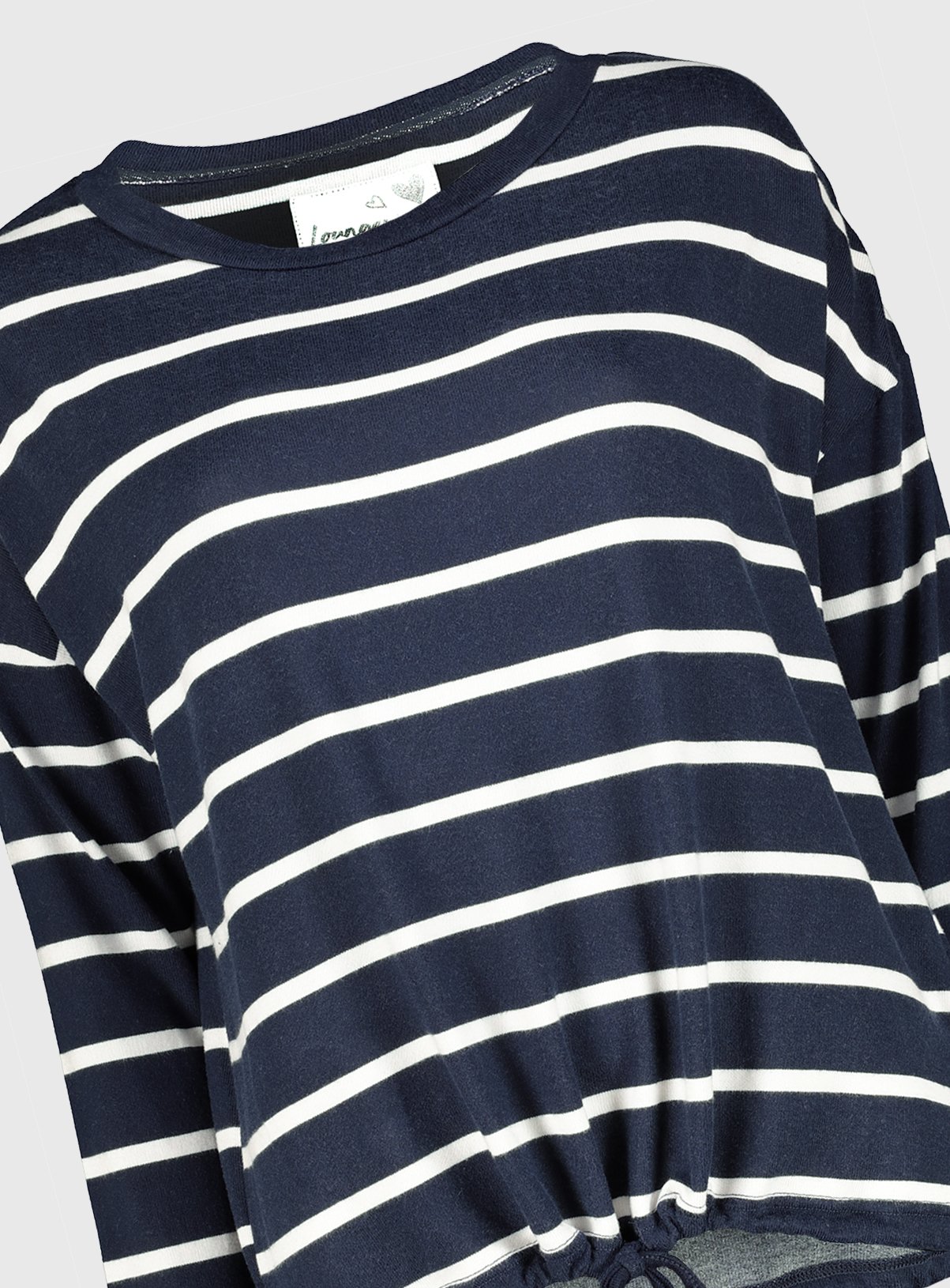 Navy Stripe Soft Knit Lounging Top Review