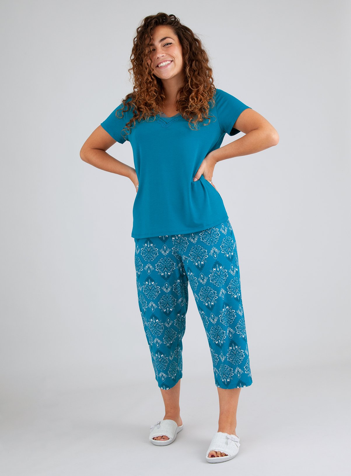 Damask Cropped Pyjamas Review