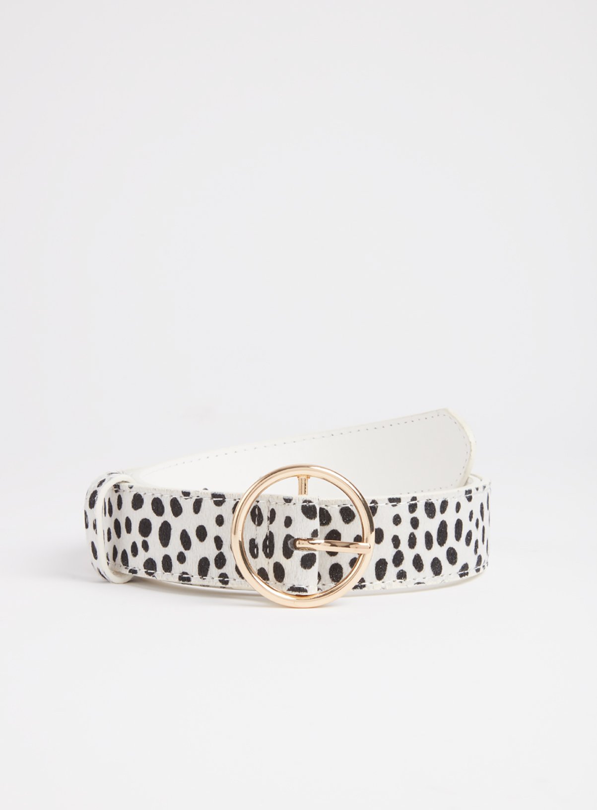 Dalmatian Print Faux Fur Belt Review