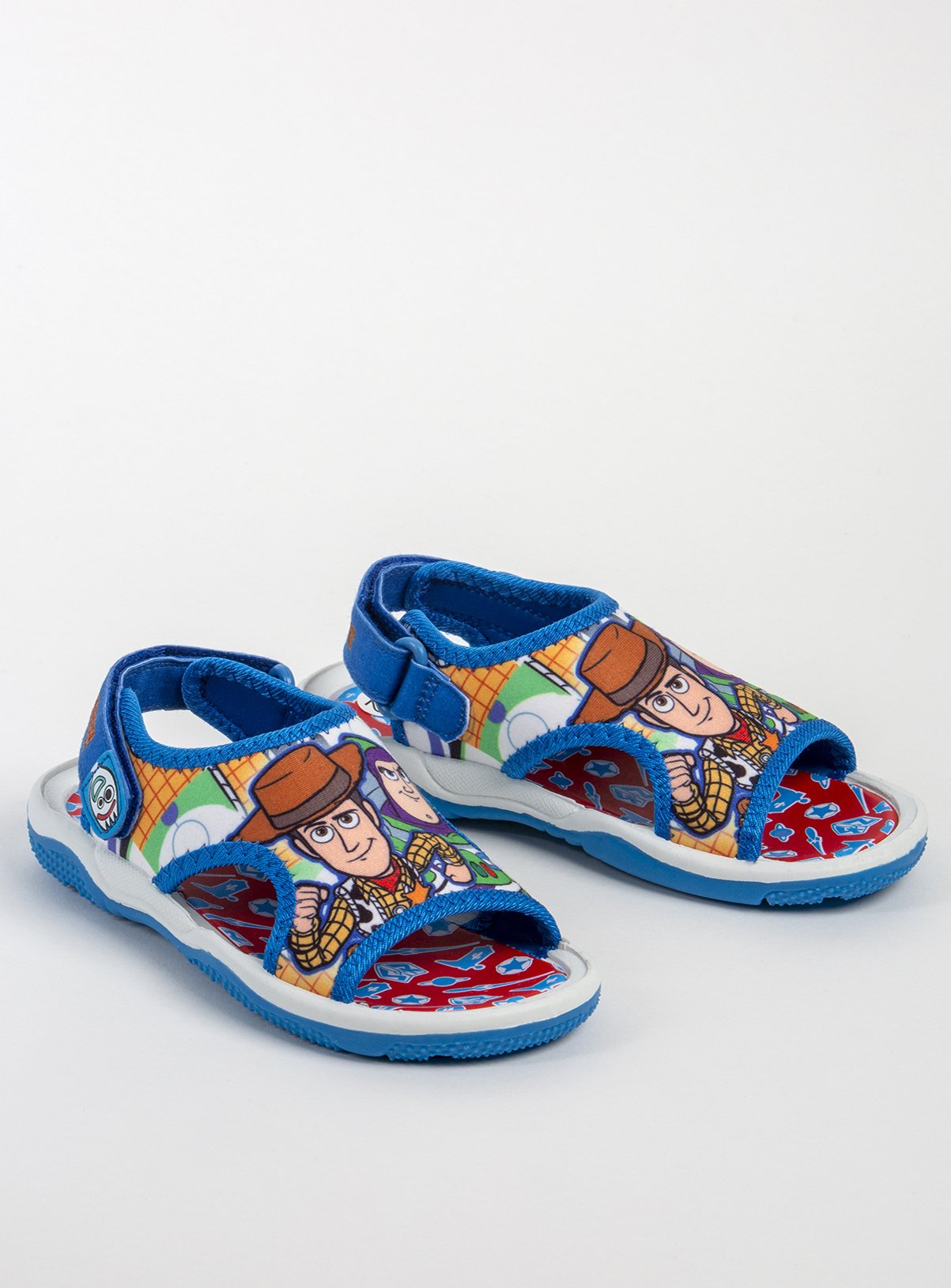 blue infant shoes