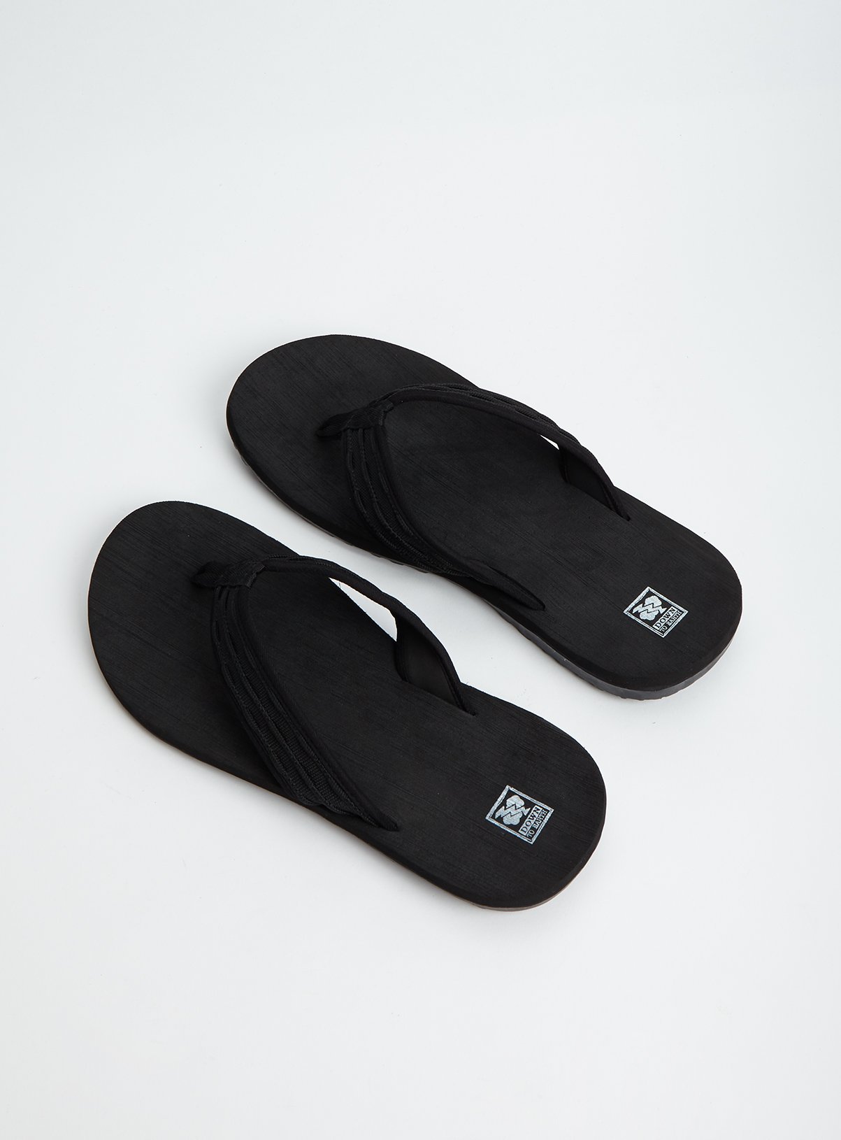 black flip flops