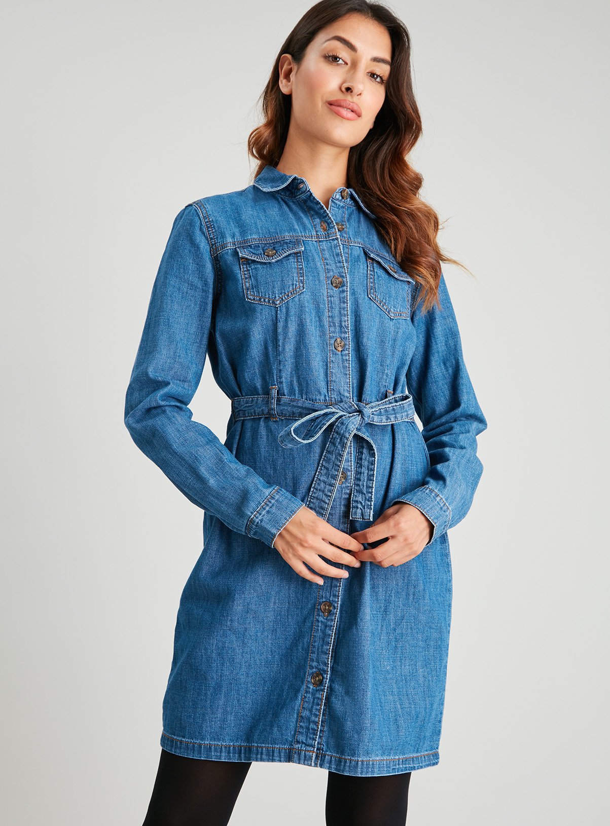 sainsburys denim dress