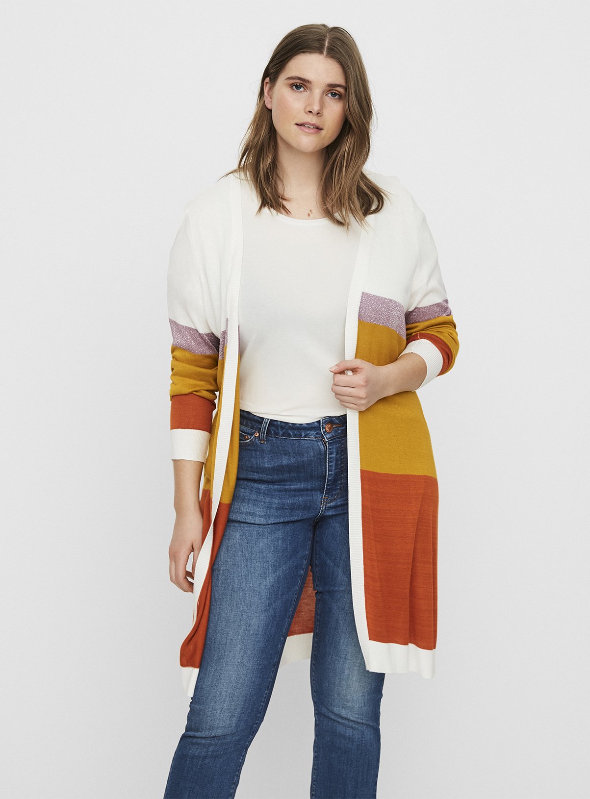 JUNAROSE Colour Block Knitted Cardigan Review