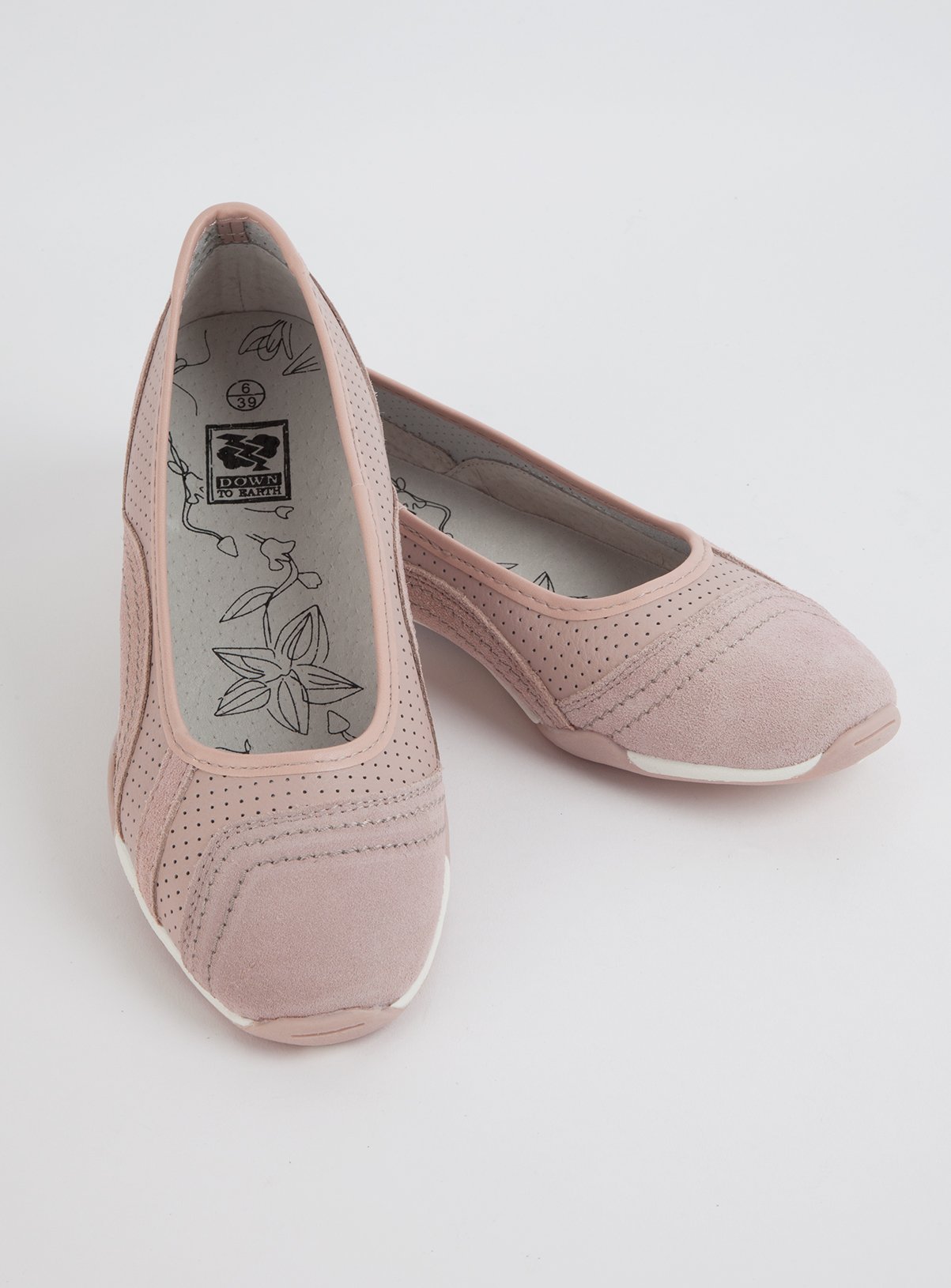 Pink Leather Sports Ballerina Pumps Review