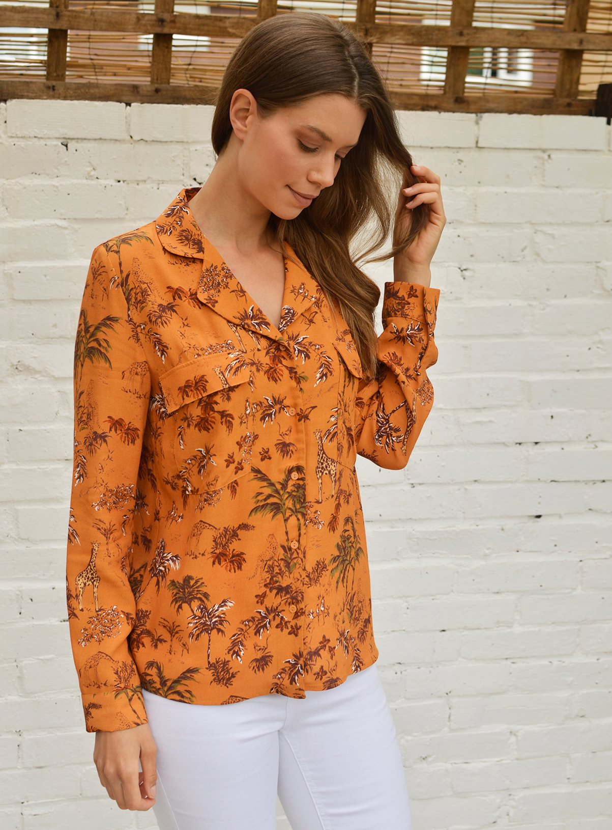 Giraffe Print Utility Shirt Review