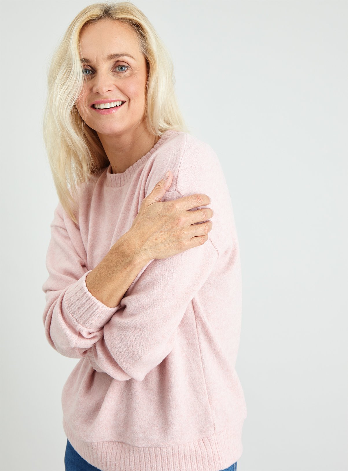 Pink Soft Touch Ribbed Detail Sweatshirt Review