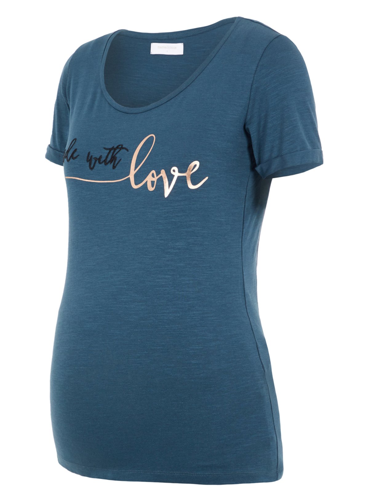 Dark Teal 'Made With Love' Slogan T-Shirt Review