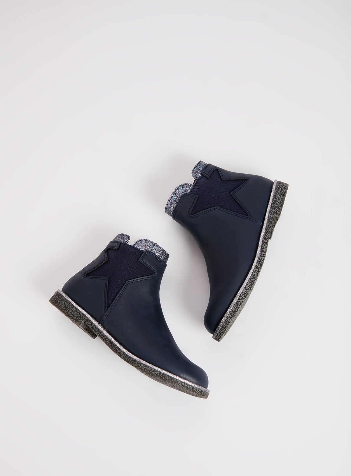 girls navy chelsea boots