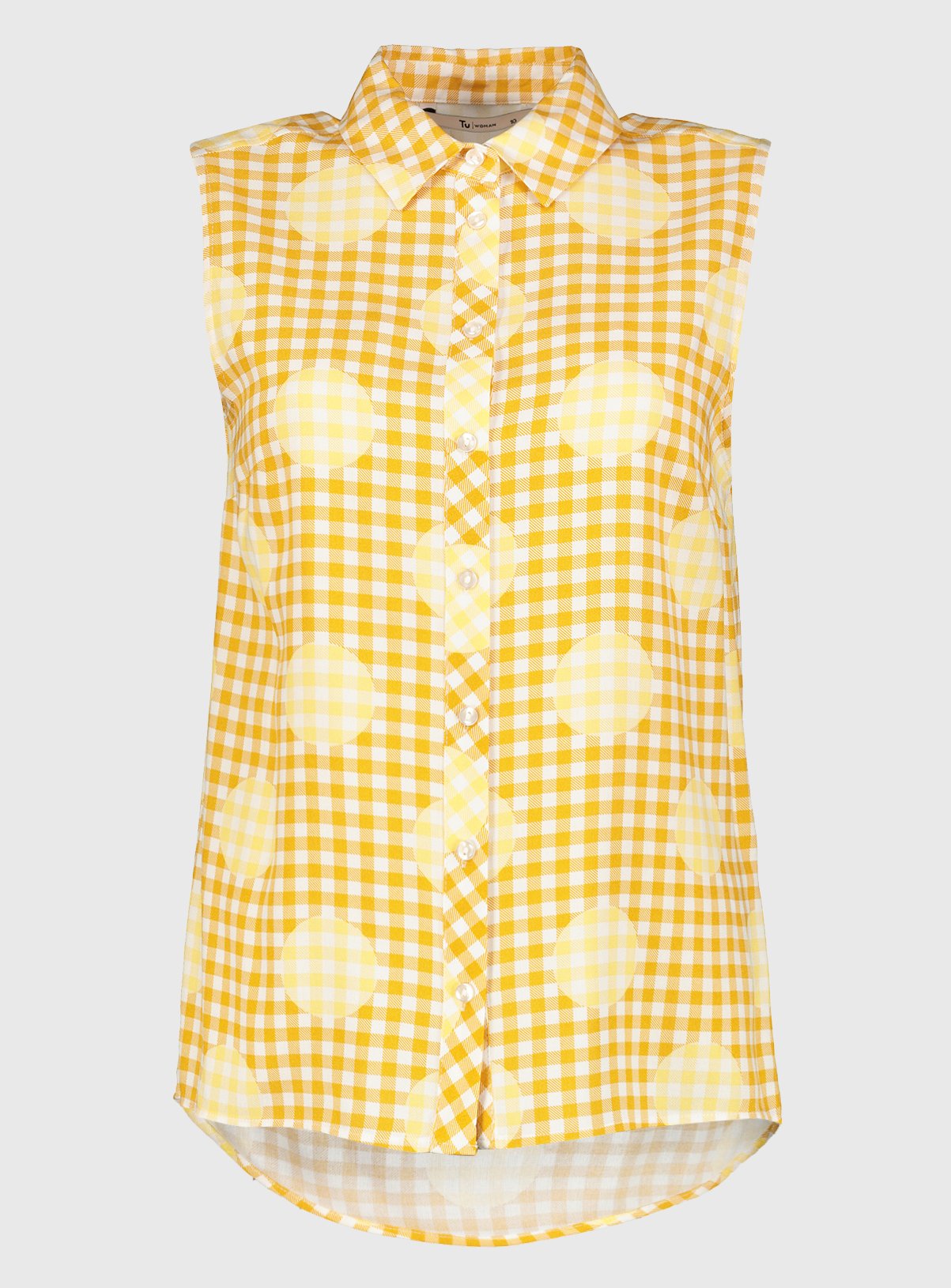 Spotted Gingham Sleeveless Western Shirt Review